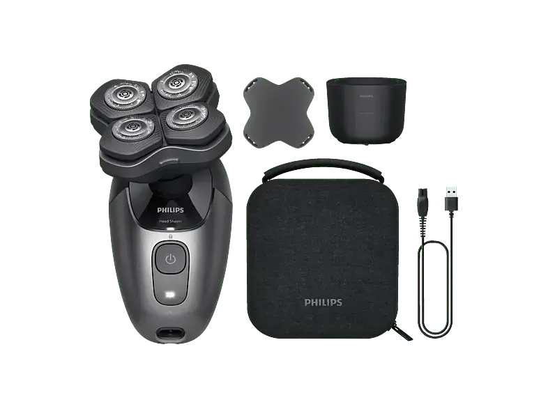 Philips HS7980/15 Series 7000 Head Shaver, Rasierer, Schwarz, Akkubetrieb