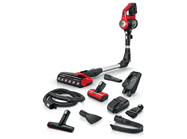 Bosch BKS711Pet Akku Staubsauger (0,3 l, Akkulaufzeit: 40 min, tornadorot)