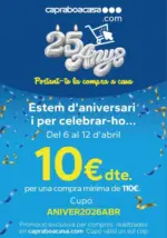 Caprabo Estem d'aniversari i per a celebrar-ho - hasta el 12.04.2026