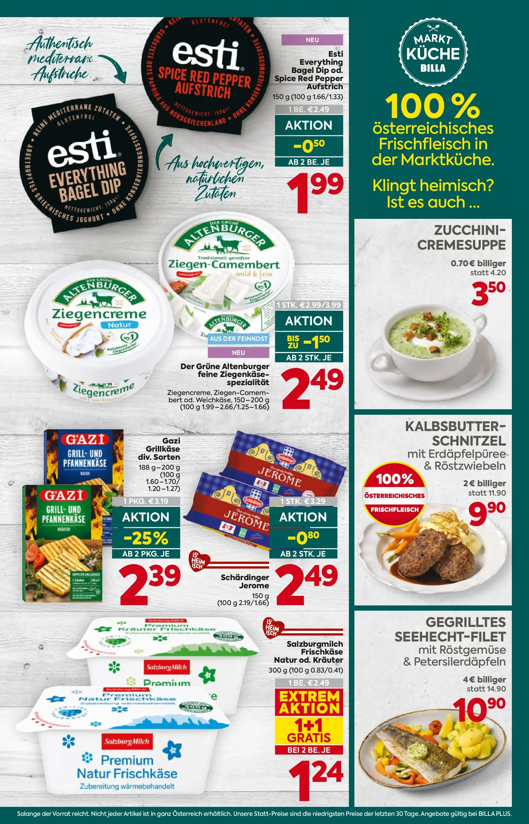 Billa Plus Flugblatt - Salzburg von 07.04.2026 - Aktuelle Angebote | Seite: 9 | Produkte: Grill, Milch, Joghurt