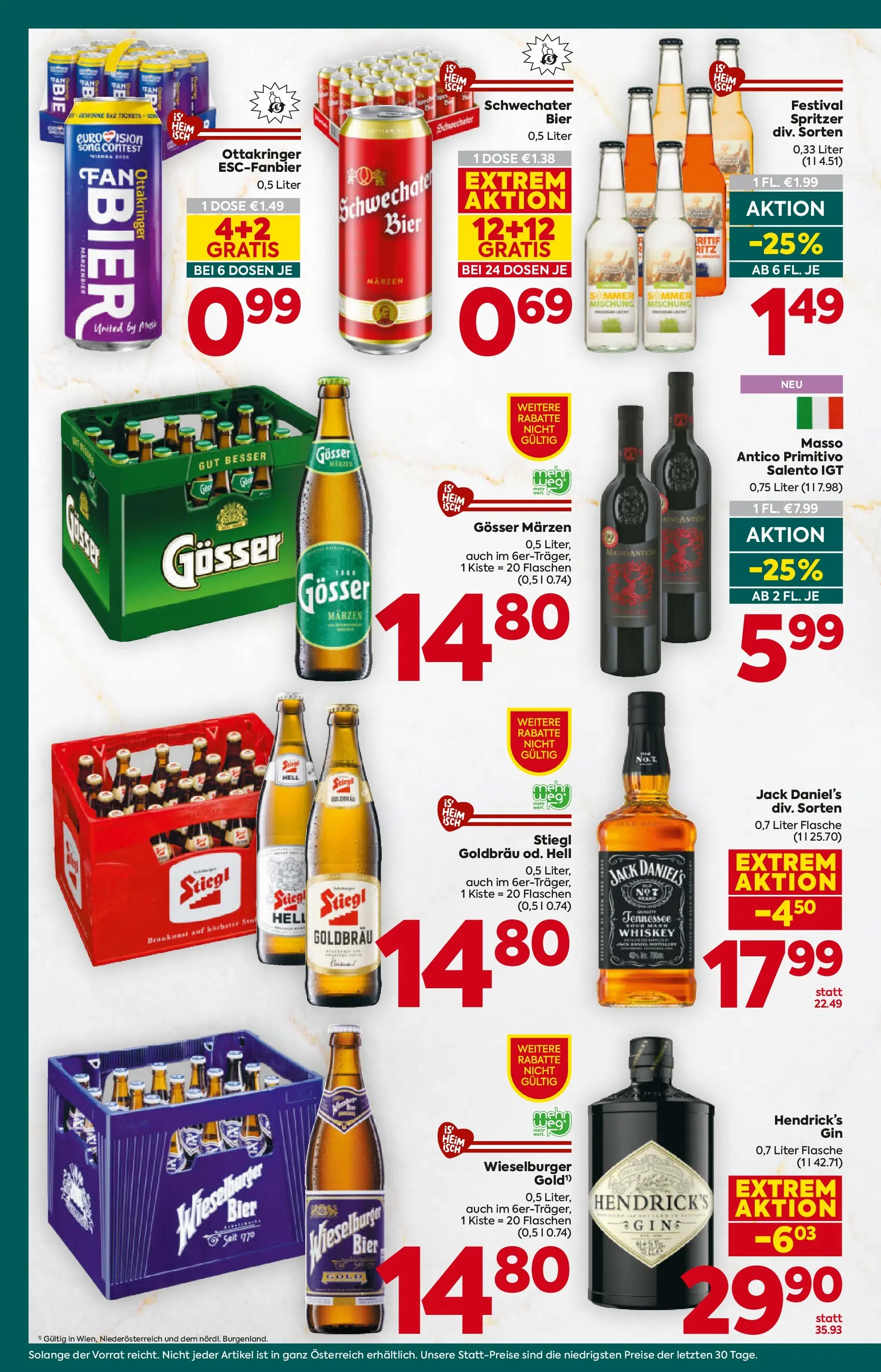 Billa Plus Flugblatt - Salzburg von 07.04.2026 - Aktuelle Angebote | Seite: 14 | Produkte: Whiskey, Bier