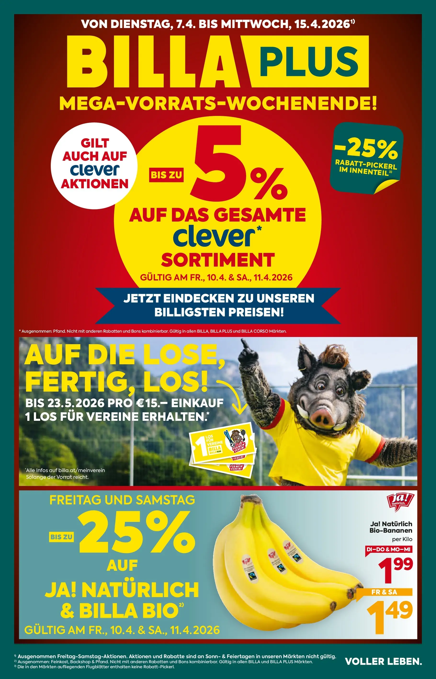 Billa Plus Flugblatt - Niederösterreich von 07.04.2026 - Aktuelle Angebote | Seite: 1