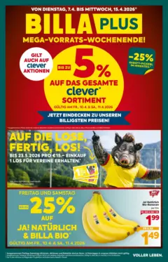 Billa Plus Flugblatt - Kärnten ab 07.04.2026 gültig Billa Plus Flugblatt - Kärnten ab 07.04.2026 gültig