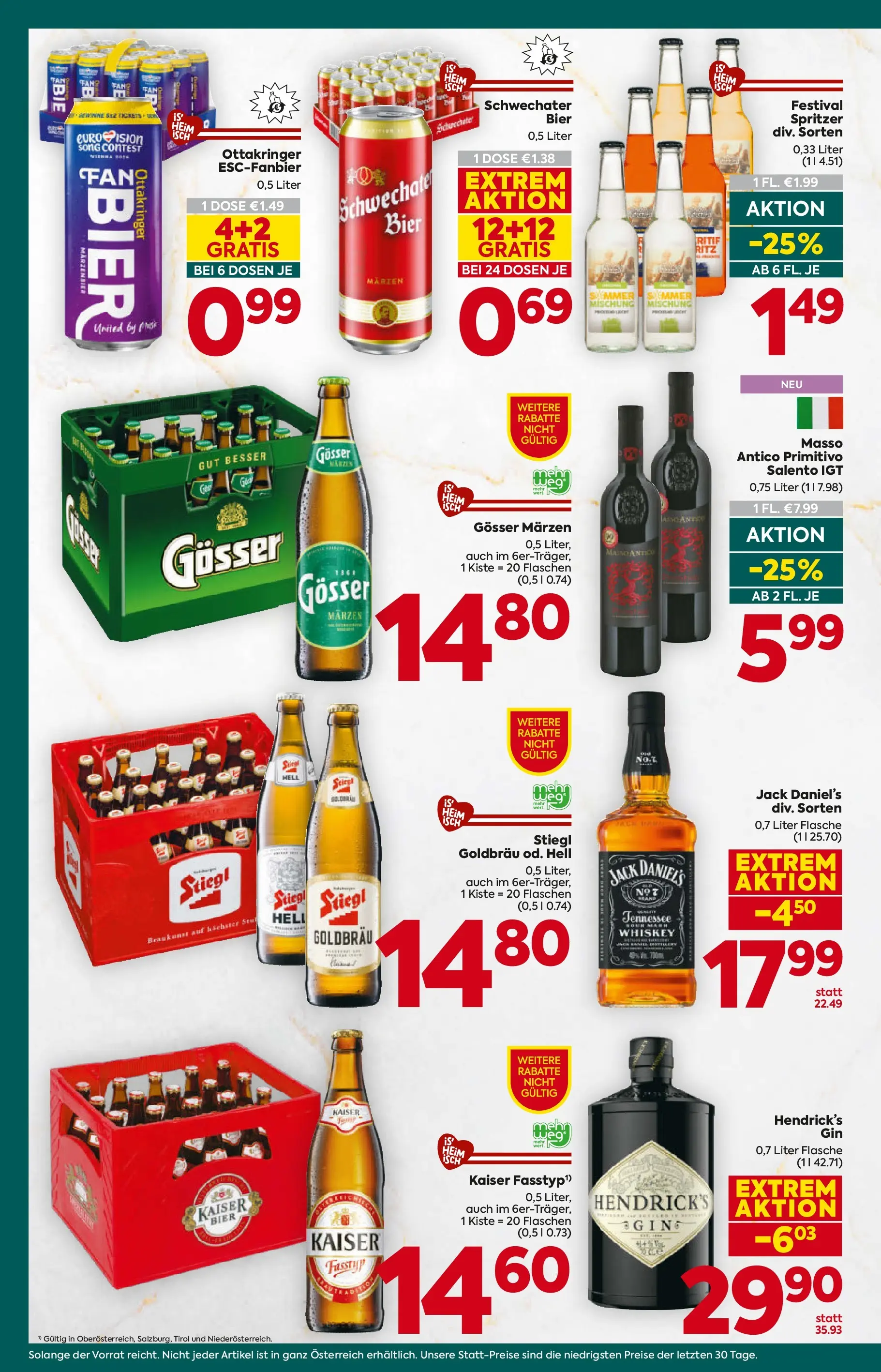 Billa Plus Flugblatt - Oberösterreich von 07.04.2026 - Aktuelle Angebote | Seite: 14 | Produkte: Whiskey, Bier