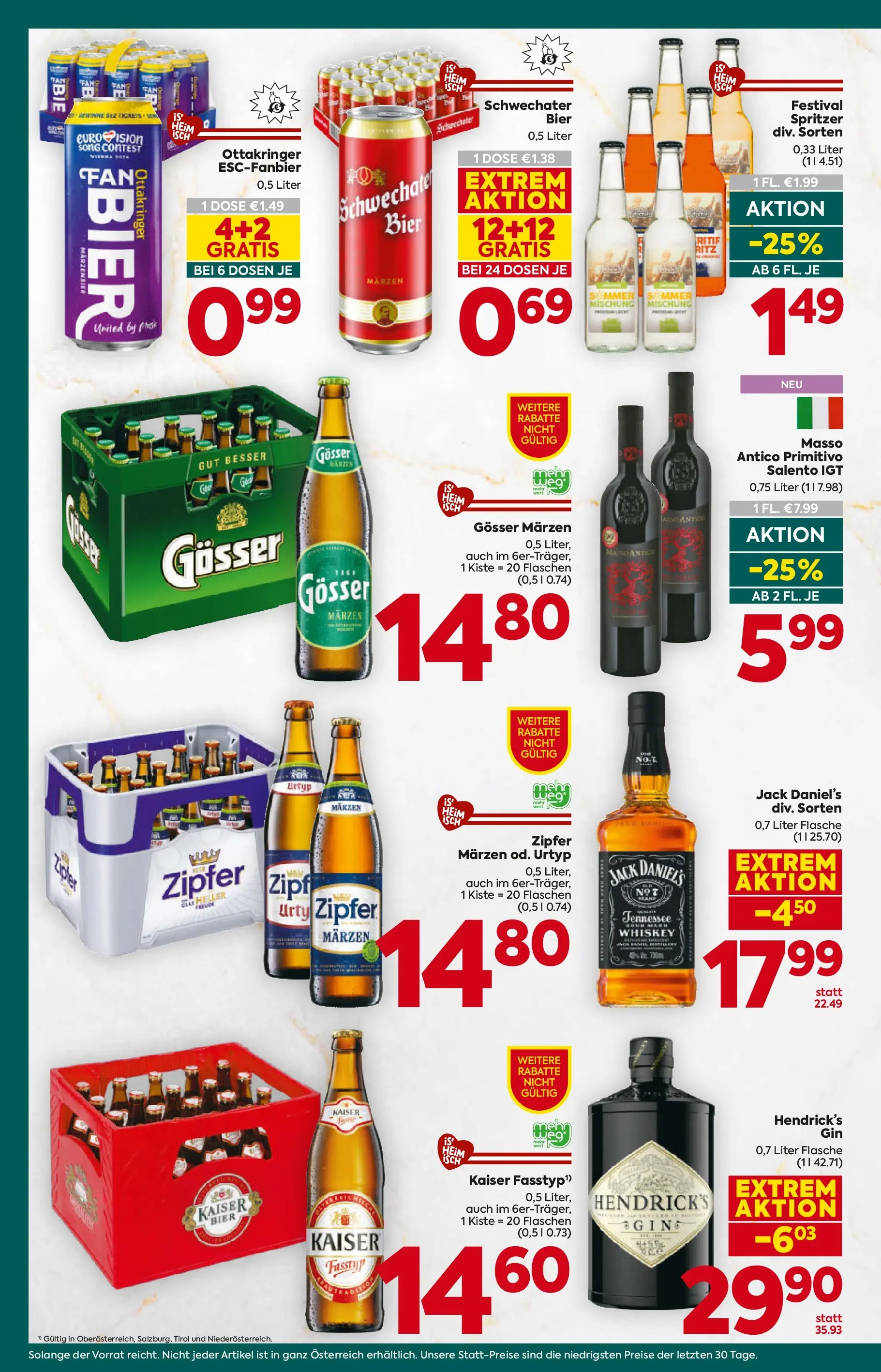 Billa Plus Flugblatt - Salzburg von 07.04.2026 - Aktuelle Angebote | Seite: 14 | Produkte: Whiskey, Bier