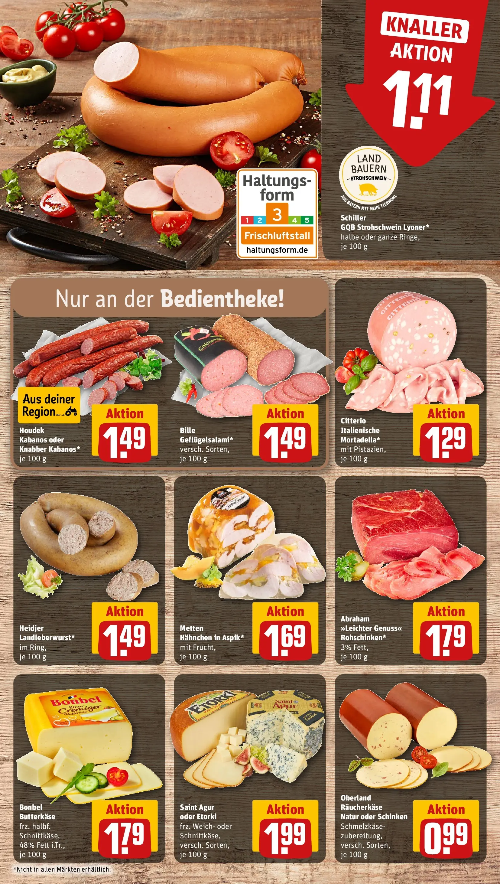 REWE Prospekt ab 05.04.2026 zum Blättern » Angebote | Seite: 9 | Produkte: Hahnchen, Salami, Schinken