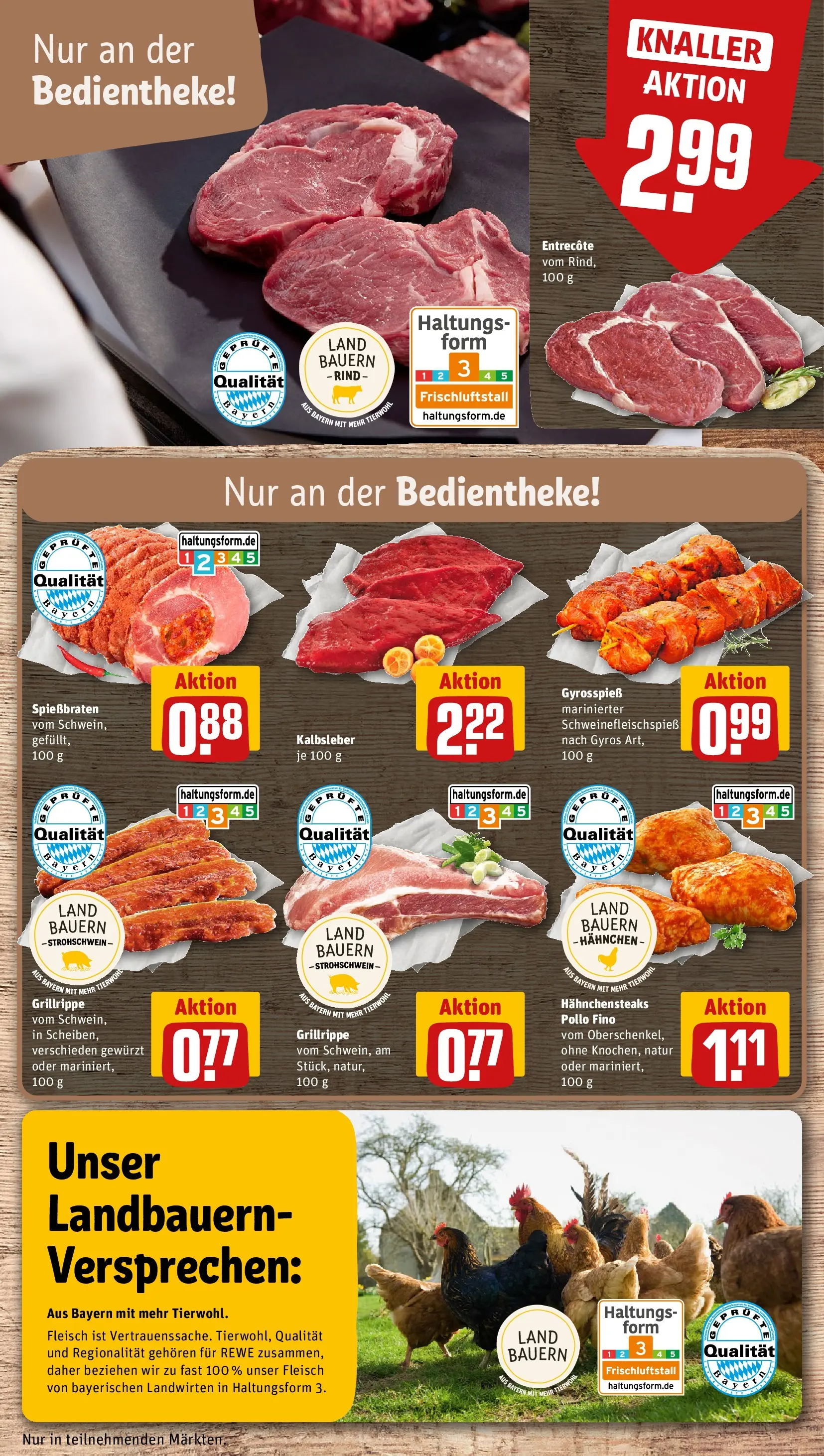 REWE Prospekt ab 05.04.2026 zum Blättern » Angebote | Seite: 10 | Produkte: HP, Kalbsleber, Gyros, Fleisch