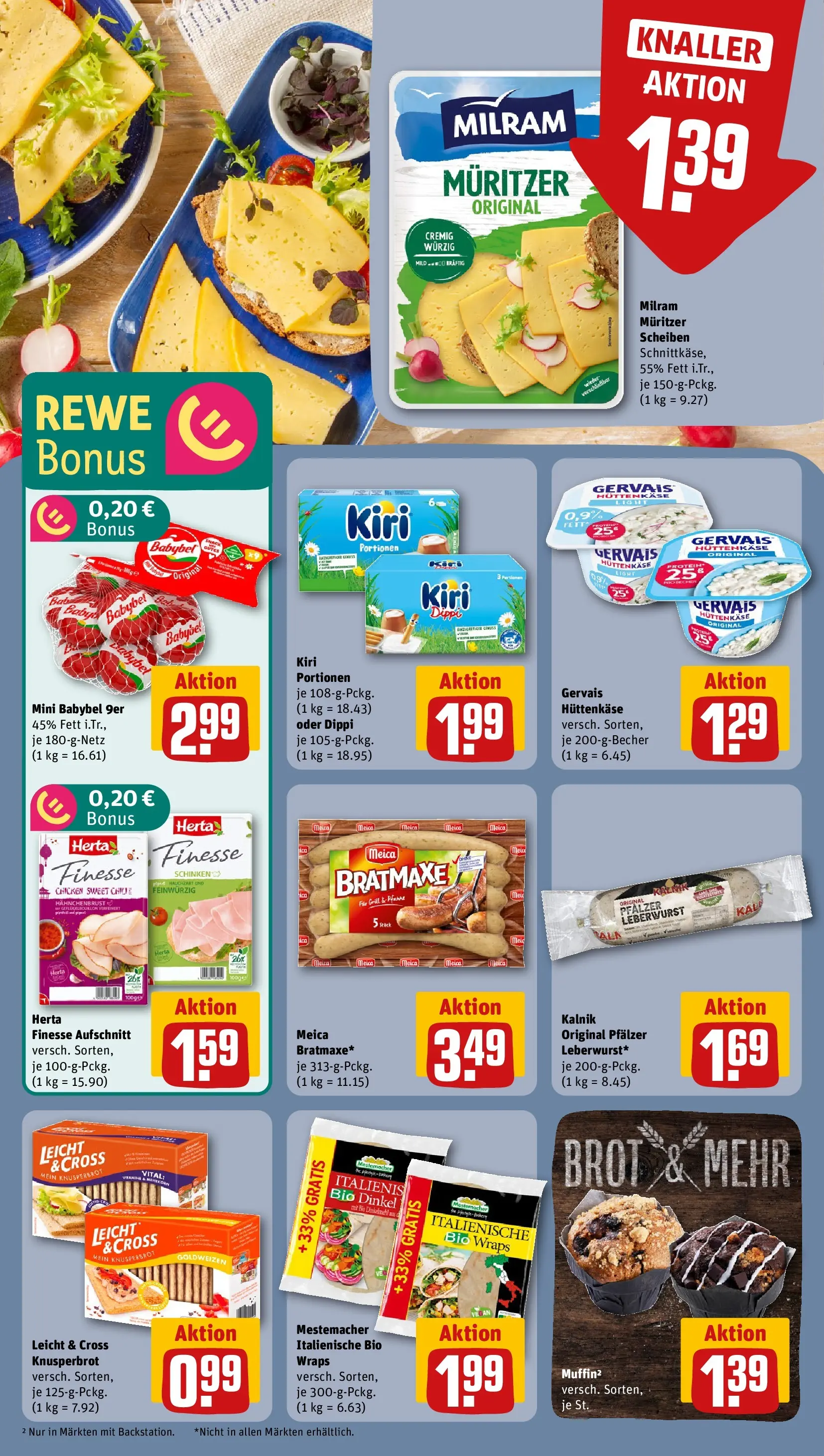 REWE Prospekt ab 05.04.2026 zum Blättern » Angebote | Seite: 12 | Produkte: Meica, Brot, Schinken, Herta finesse