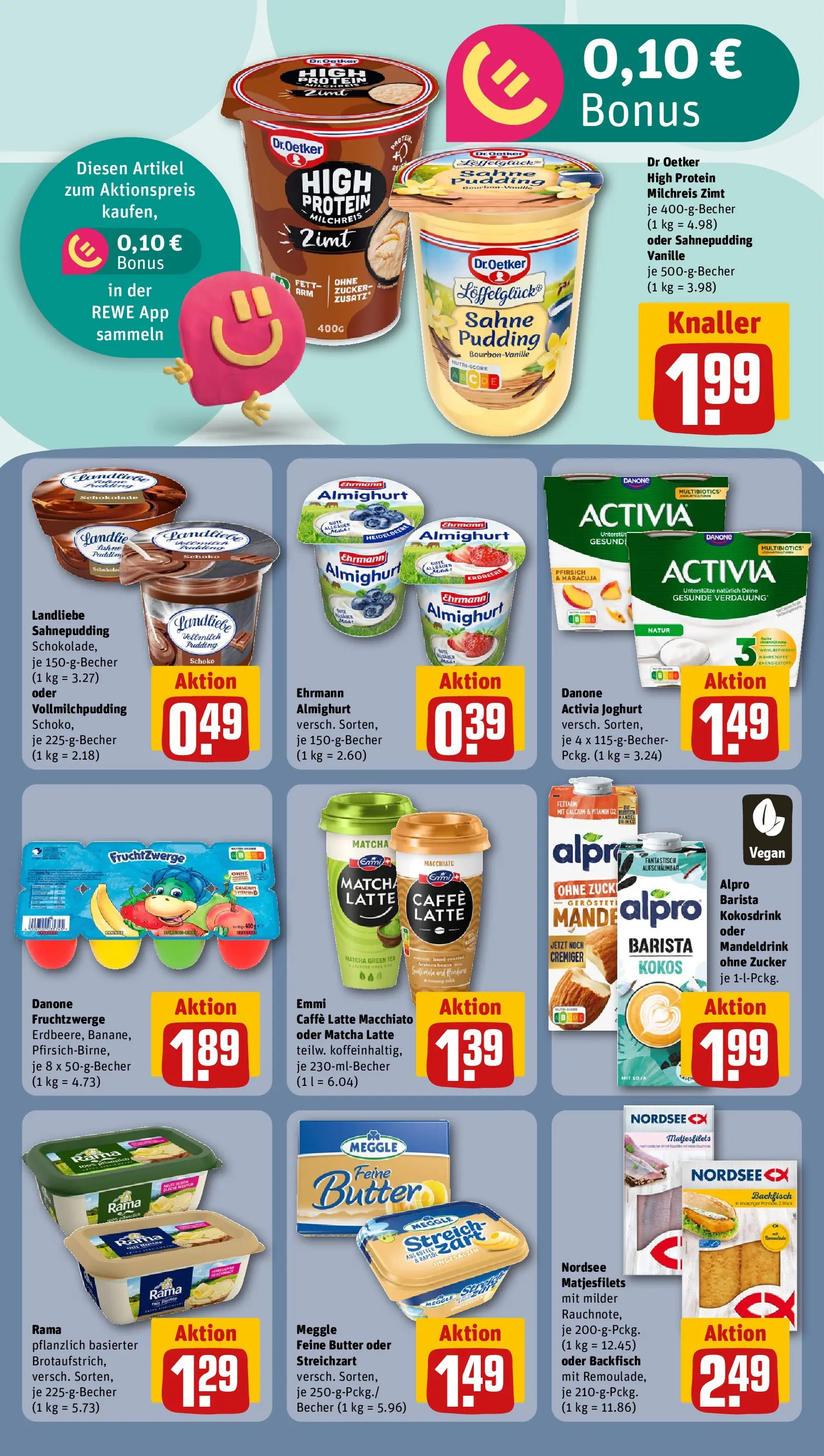 REWE Prospekt ab 05.04.2026 zum Blättern » Angebote | Seite: 13 | Produkte: Fruchtzwerge, Pudding, Zucker, Sahne