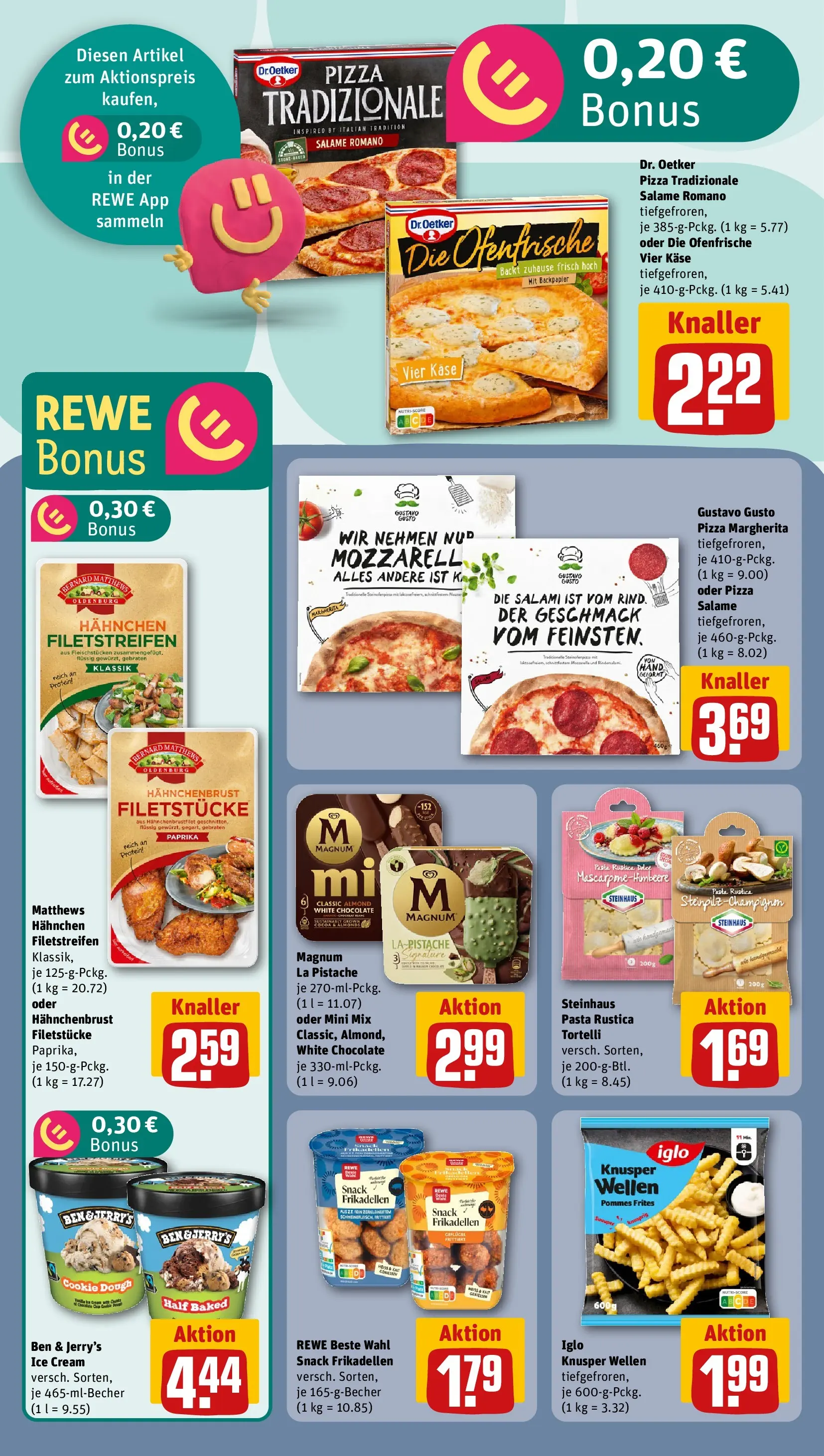 REWE Prospekt ab 05.04.2026 zum Blättern » Angebote | Seite: 14 | Produkte: Käse, Iglo, Paprika, Salami