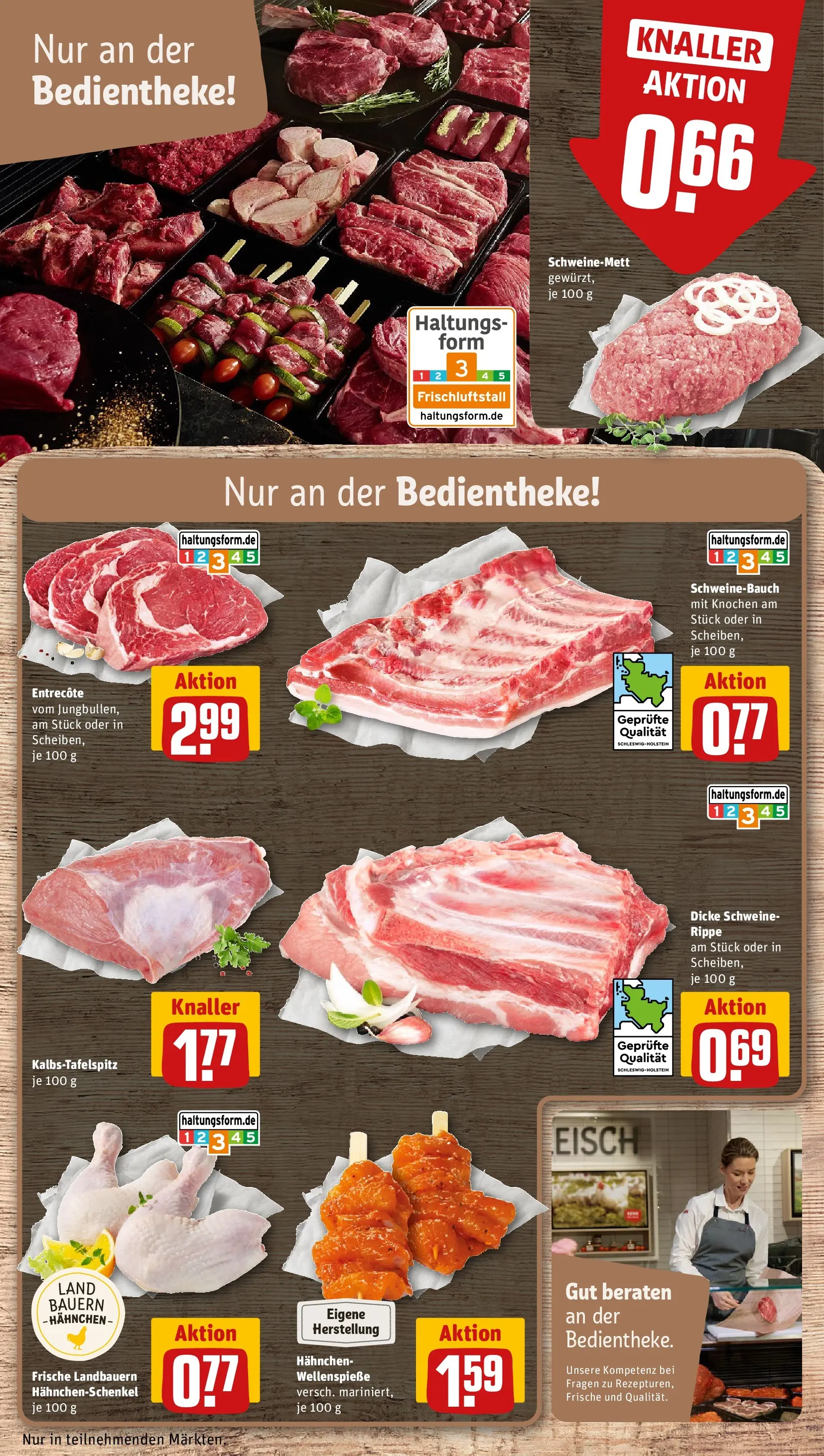REWE Prospekt ab 05.04.2026 zum Blättern » Angebote | Seite: 10 | Produkte: Hahnchen, Schweinebauch, Entrecote, Steak