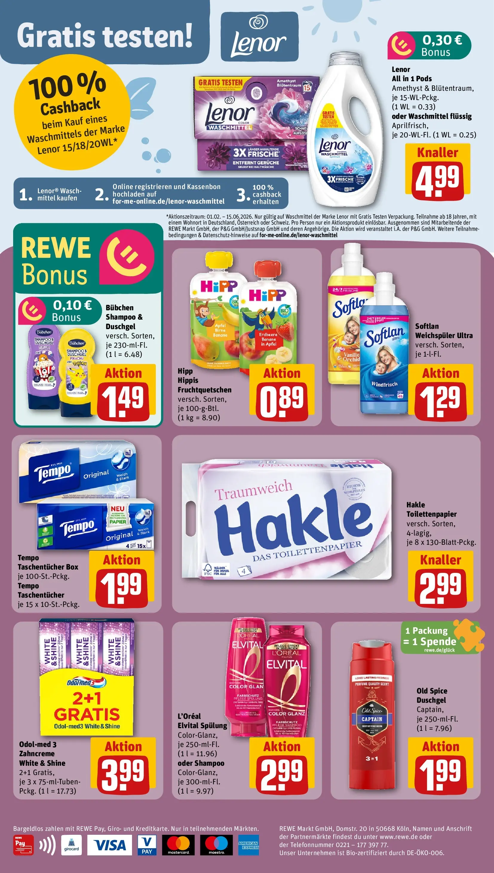 REWE Prospekt ab 05.04.2026 zum Blättern » Angebote | Seite: 24 | Produkte: Box, Spülung, Tempo, Toilettenpapier