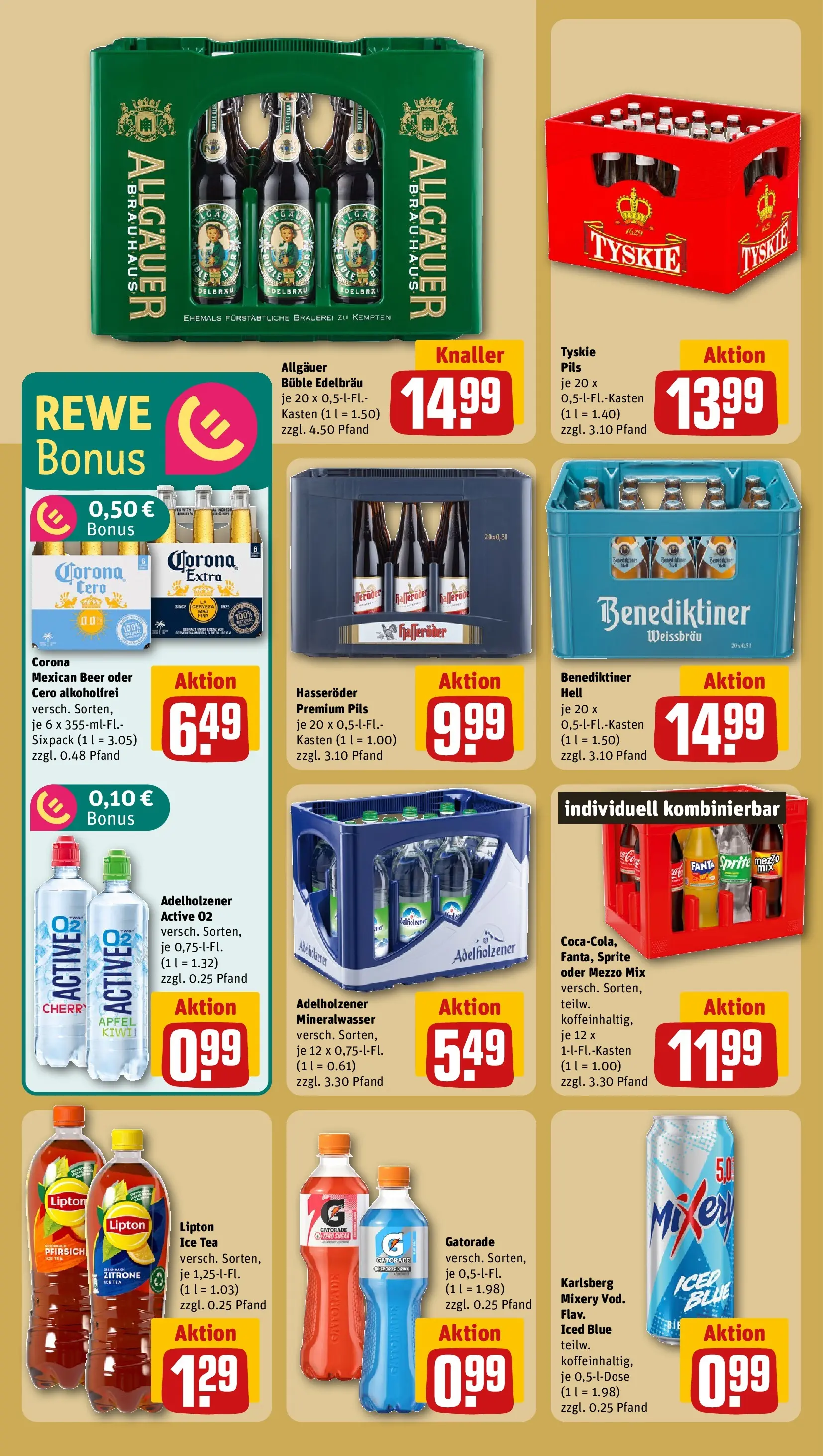 REWE Prospekt ab 05.04.2026 zum Blättern » Angebote | Seite: 16 | Produkte: Mezzo mix, Zitrone, Oder mezzo mix, Hasseröder