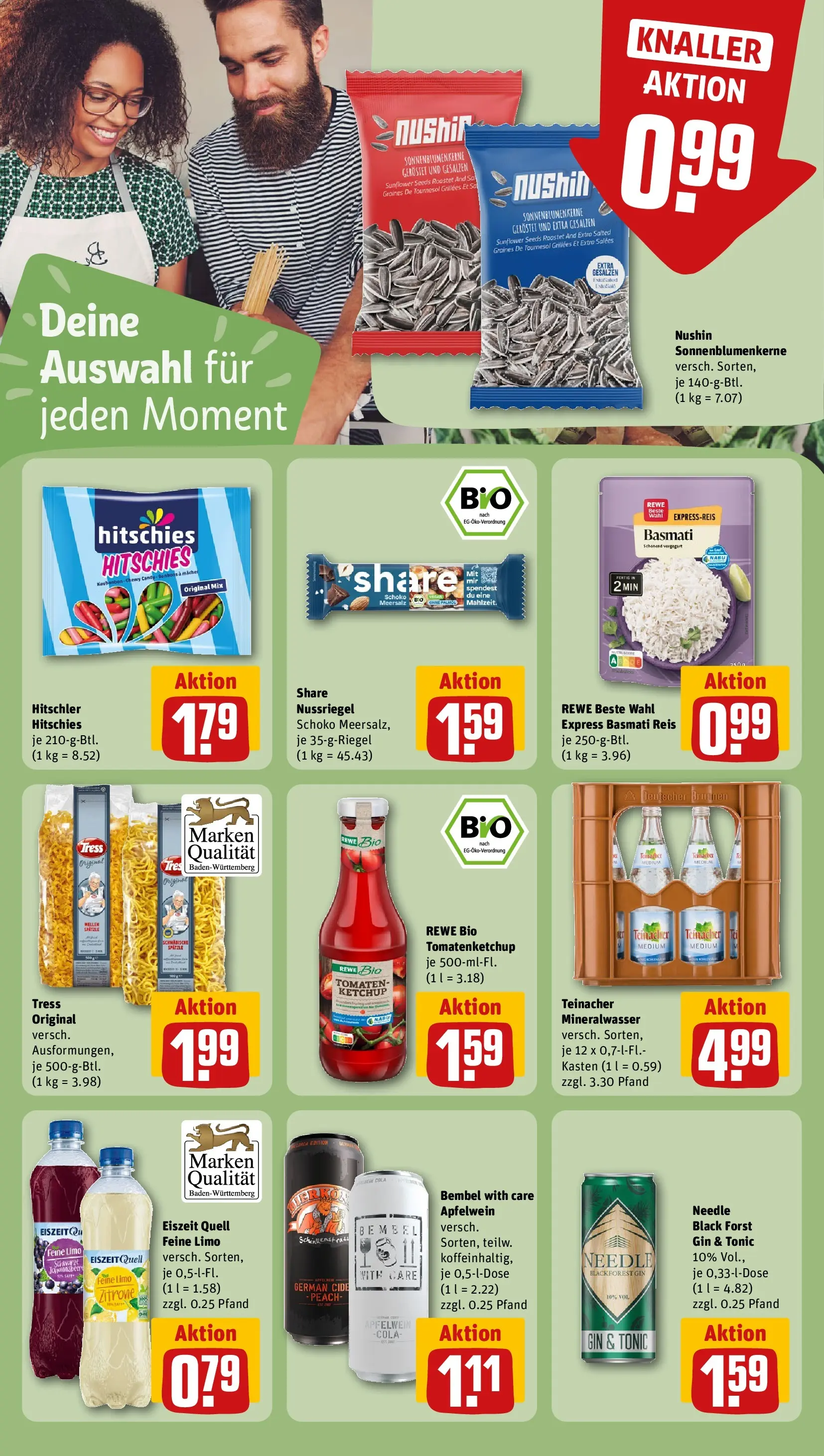 REWE Prospekt ab 05.04.2026 zum Blättern » Angebote | Seite: 19 | Produkte: Mineralwasser, Zitrone, Gin, Ketchup