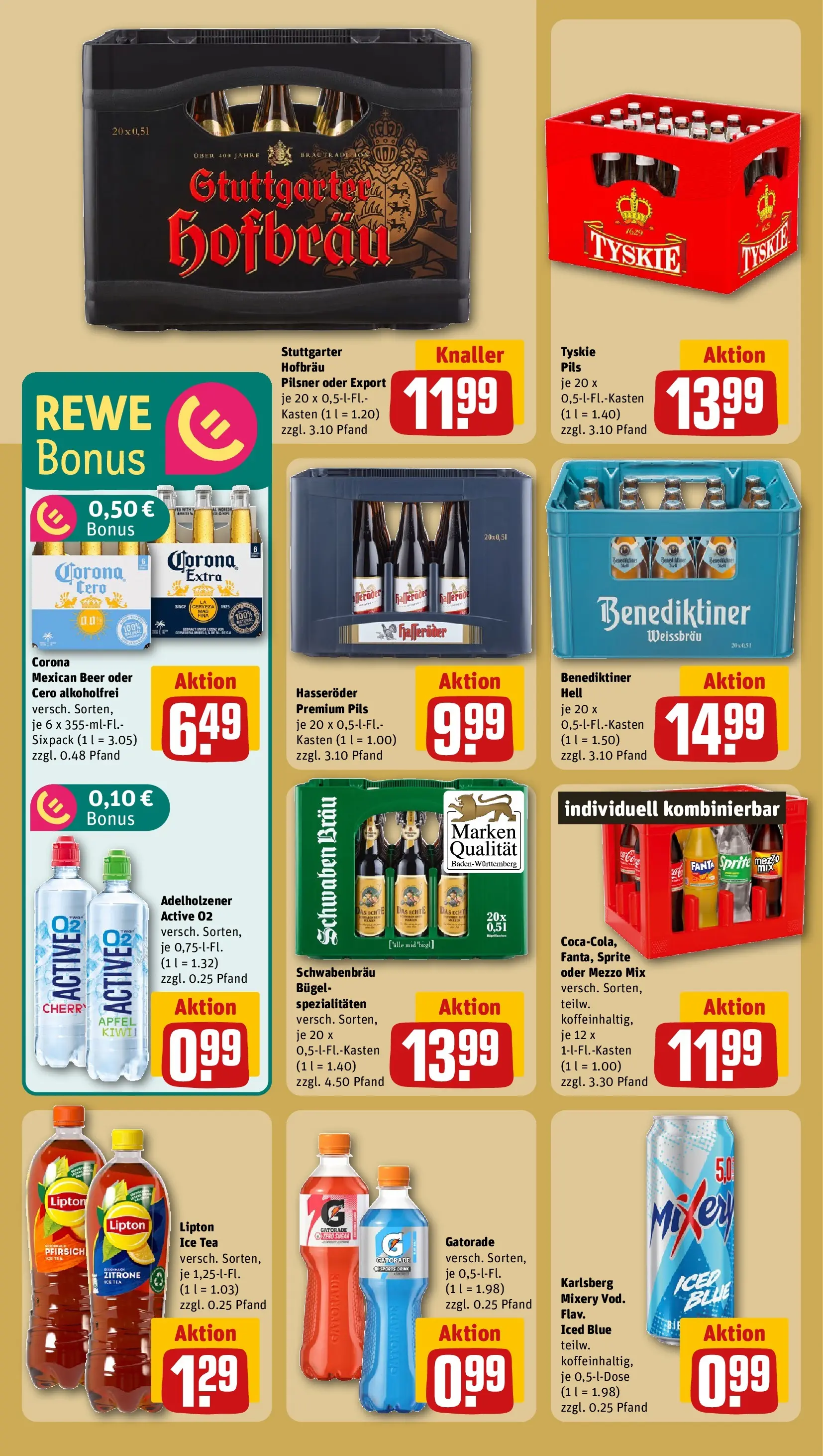 REWE Prospekt ab 05.04.2026 zum Blättern » Angebote | Seite: 20 | Produkte: Fanta, Pfirsich, Oder mezzo mix, Hasseröder