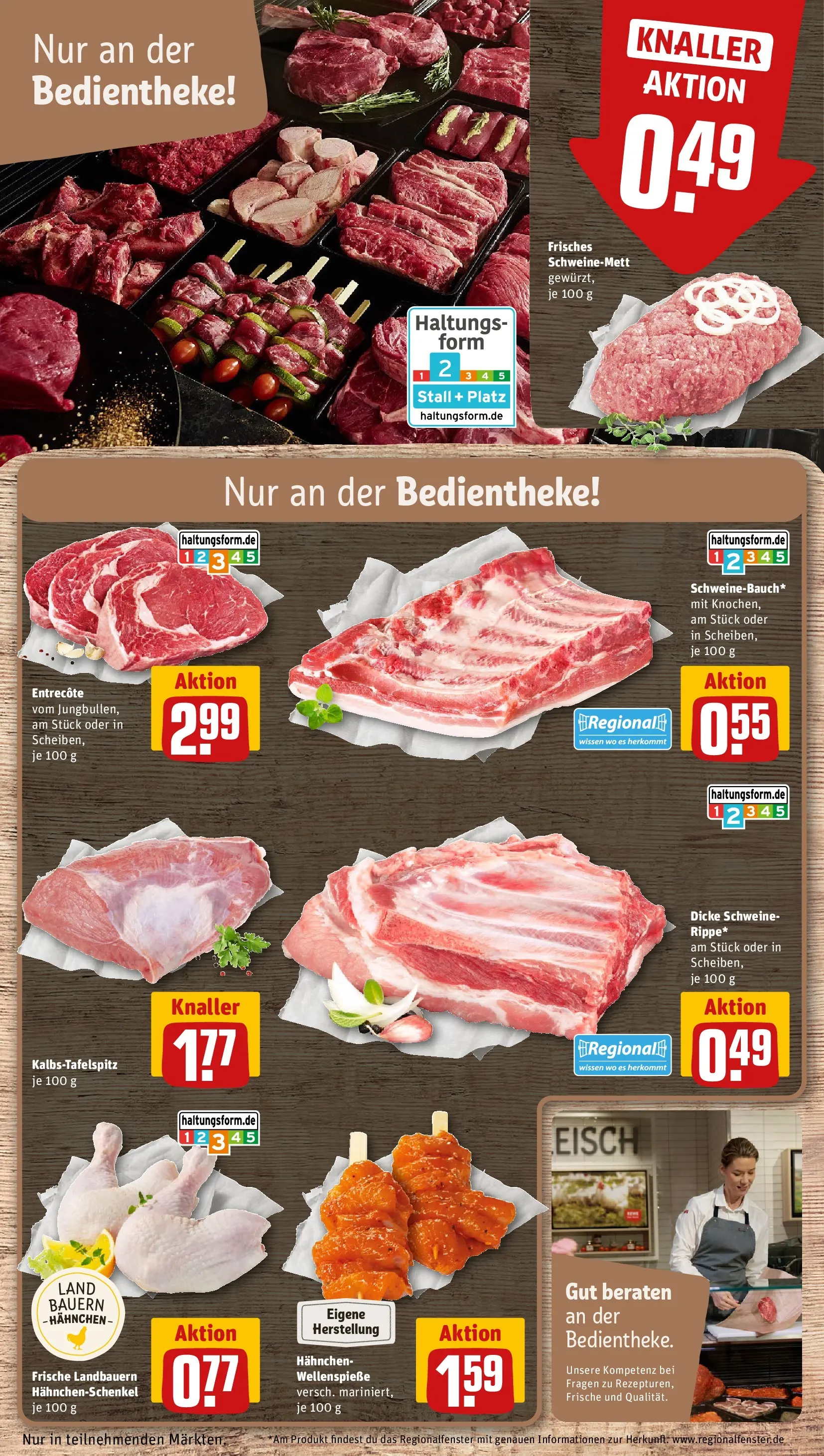 REWE Prospekt ab 05.04.2026 zum Blättern » Angebote | Seite: 10 | Produkte: Top, Hahnchen, Entrecote, Steak
