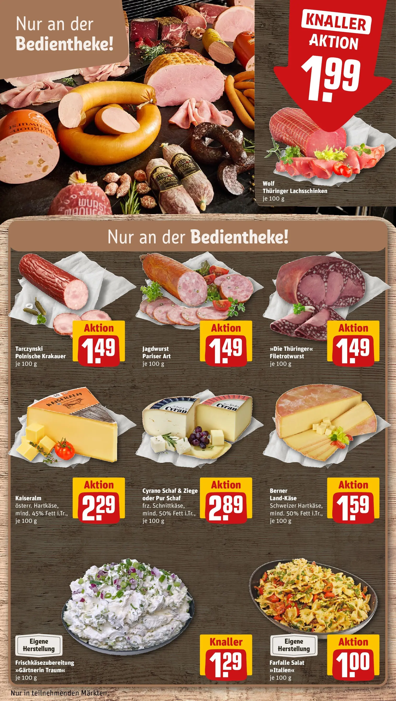 REWE Prospekt ab 05.04.2026 zum Blättern » Angebote | Seite: 11 | Produkte: Wurst, Pasta, Salat