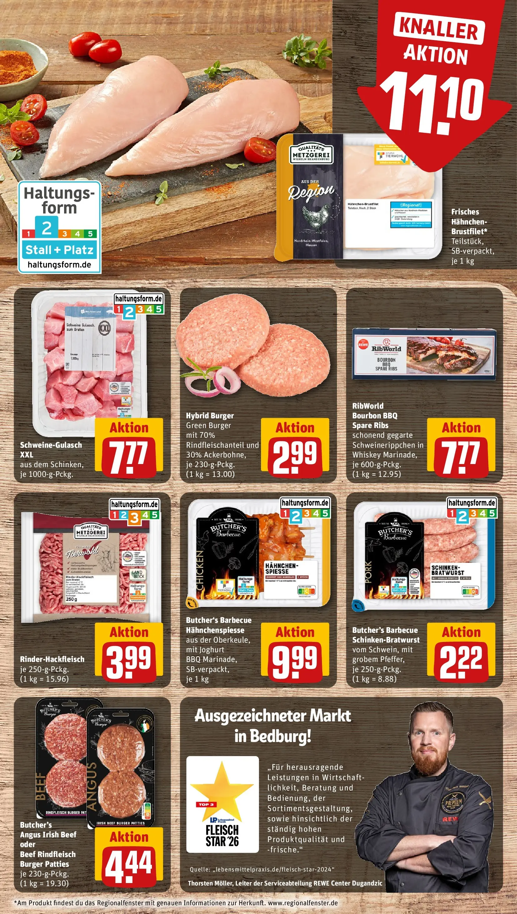 REWE Prospekt ab 05.04.2026 zum Blättern » Angebote | Seite: 8 | Produkte: Joghurt, Schinken, Rindfleisch, Whiskey