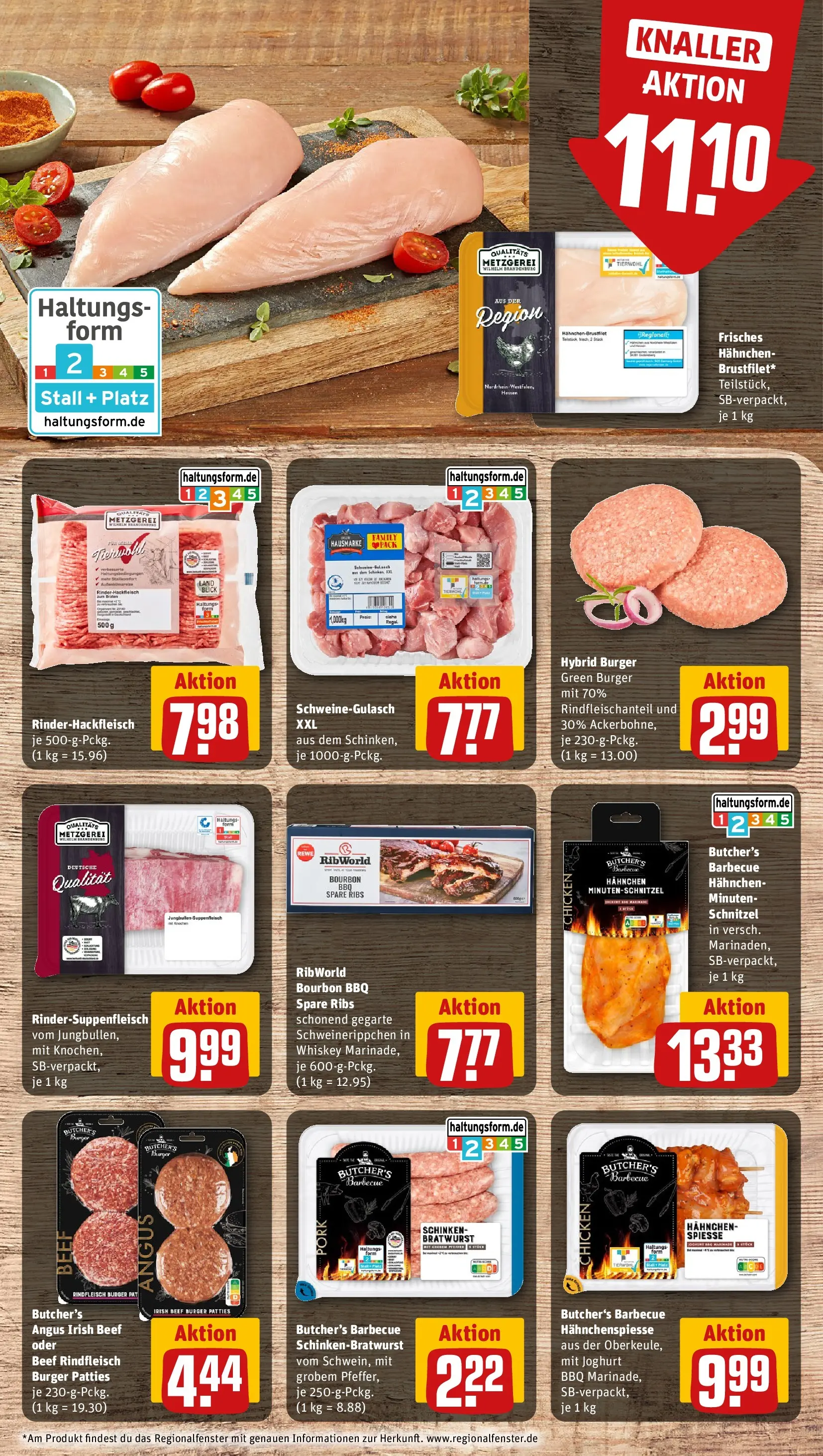 REWE Prospekt ab 05.04.2026 zum Blättern » Angebote | Seite: 8 | Produkte: Hahnchen, Spare ribs, Spieße, Schinken