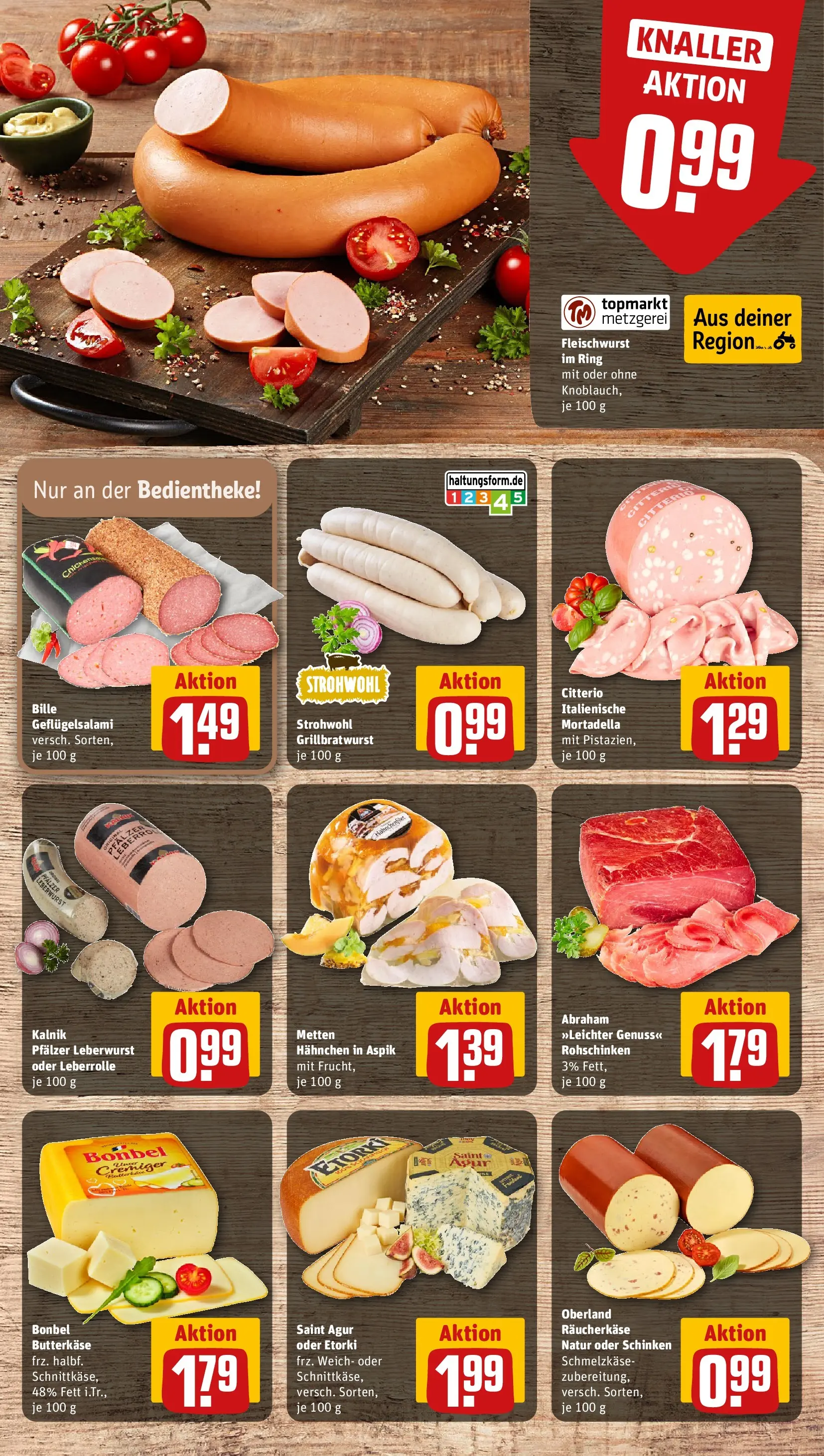 REWE Prospekt ab 05.04.2026 zum Blättern » Angebote | Seite: 9 | Produkte: Grill, Hahnchen, Salami, Schinken