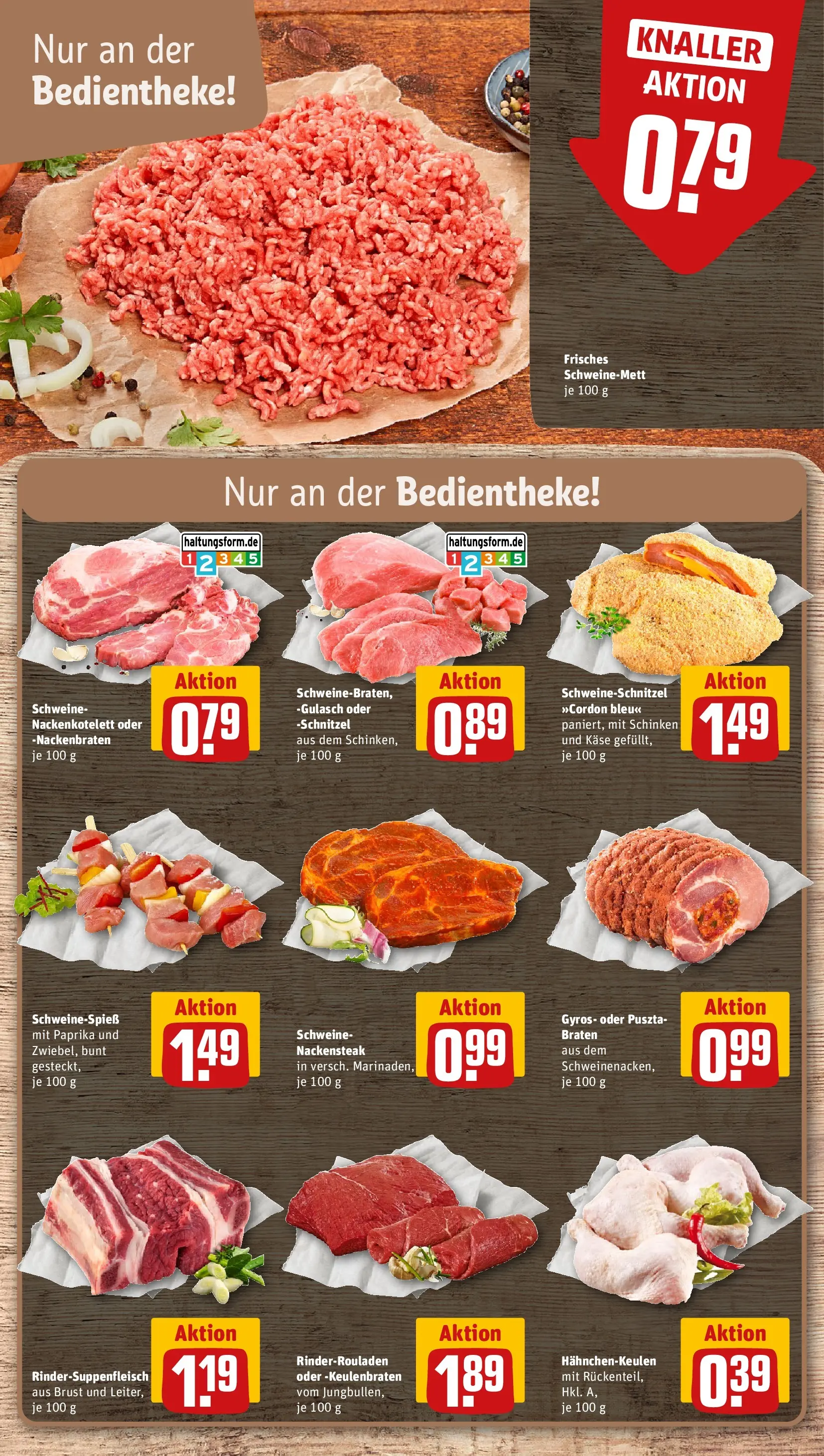 REWE Prospekt ab 05.04.2026 zum Blättern » Angebote | Seite: 8 | Produkte: Rinderrouladen, Paprika, Gulasch, Schinken