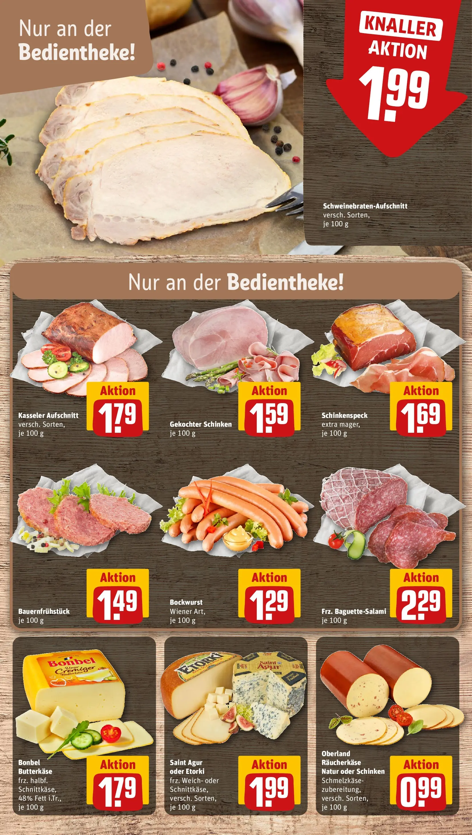 REWE Prospekt ab 05.04.2026 zum Blättern » Angebote | Seite: 9 | Produkte: Bockwurst, Schinken