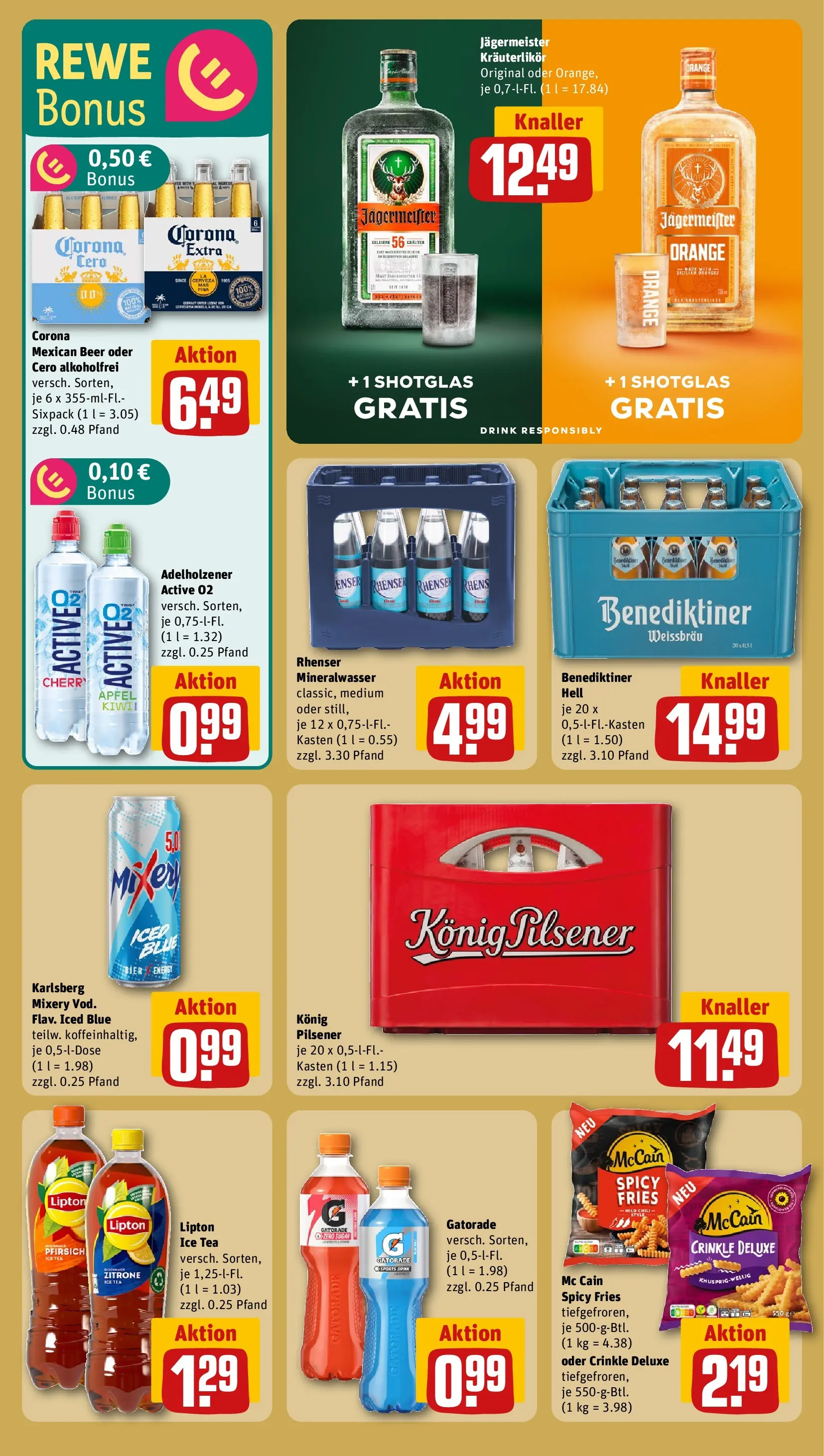 REWE Prospekt ab 05.04.2026 zum Blättern » Angebote | Seite: 14 | Produkte: Energy, Äpfel, Mixery, Vodka