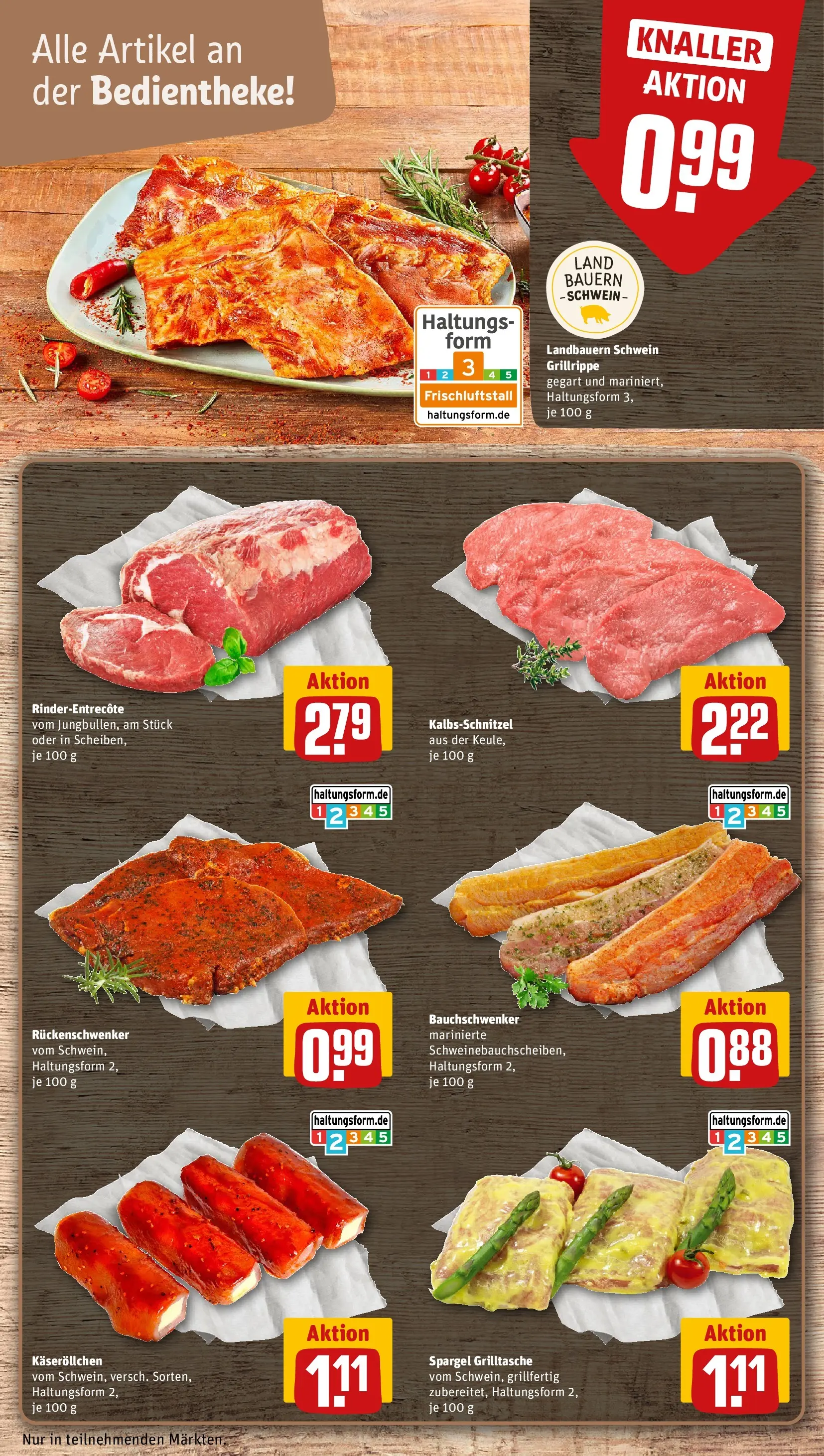 REWE Prospekt ab 05.04.2026 zum Blättern » Angebote | Seite: 10 | Produkte: Grill, Entrecote, Spargel, Schnitzel