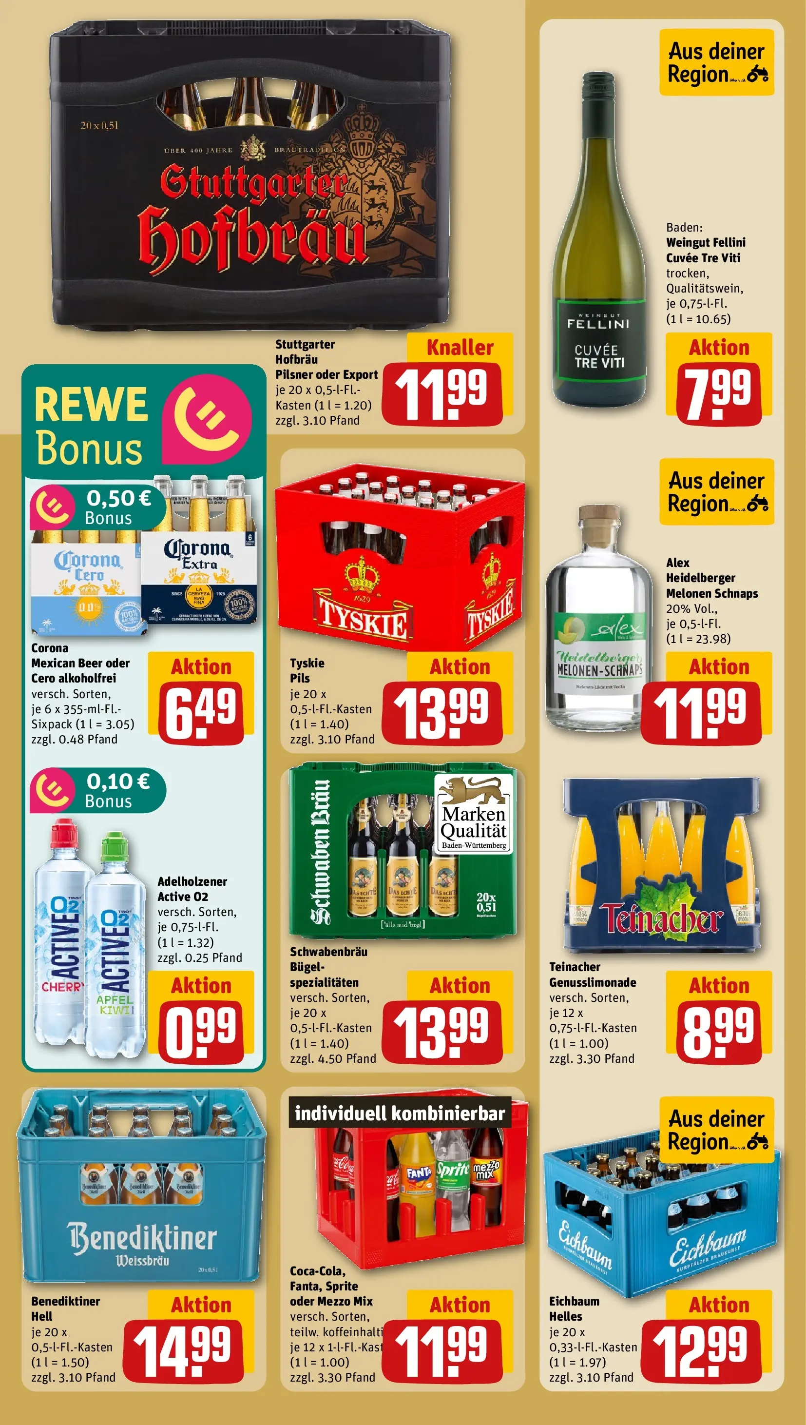 REWE Prospekt ab 05.04.2026 zum Blättern » Angebote | Seite: 20 | Produkte: Mezzo mix, Pils, Äpfel, Oder mezzo mix