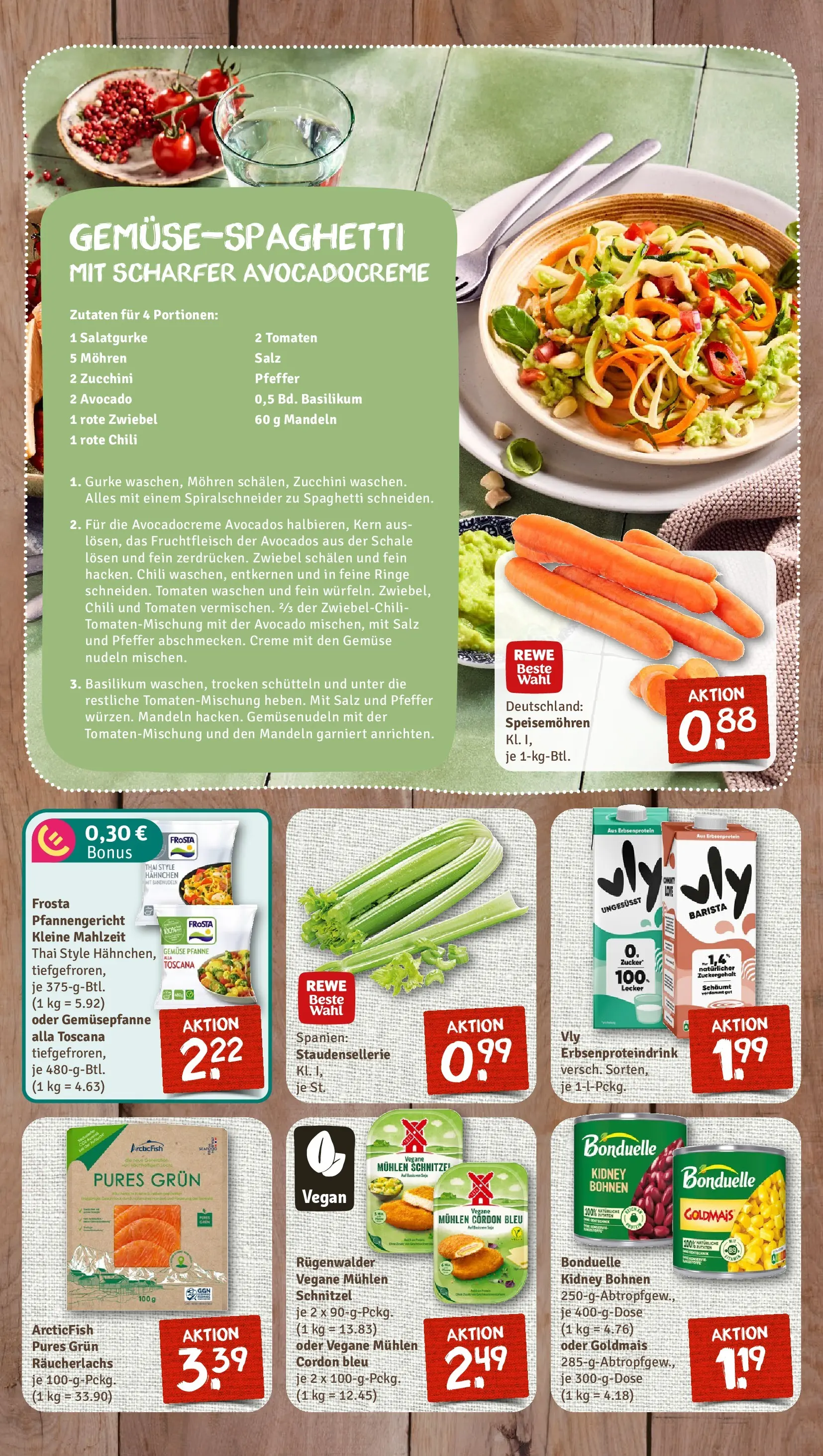 REWE Prospekt ab 05.04.2026 zum Blättern » Angebote | Seite: 2 | Produkte: Tomaten, Salz, Zucchini, Nudeln