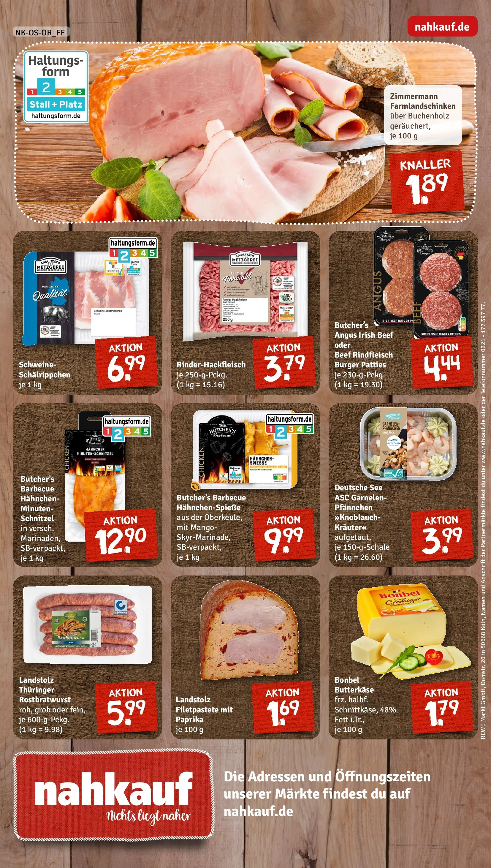 REWE Prospekt ab 05.04.2026 zum Blättern » Angebote | Seite: 8 | Produkte: Burger, Garnelen, Schnitzel, Rindfleisch