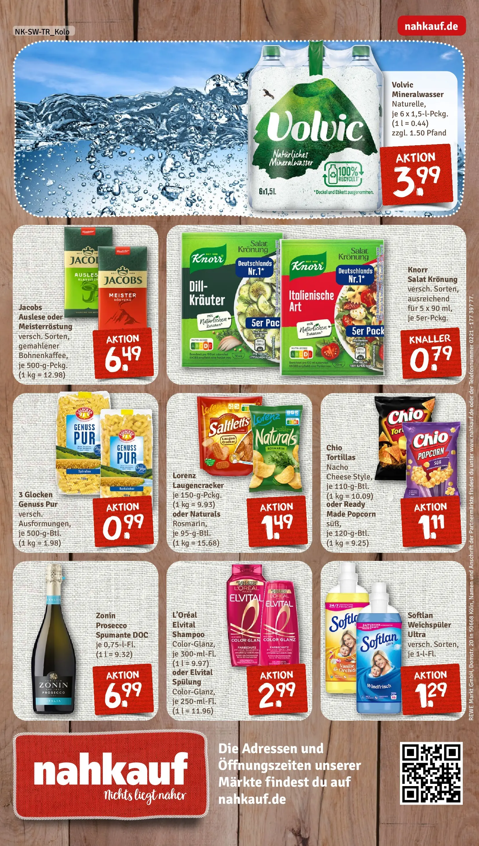 REWE Prospekt ab 05.04.2026 zum Blättern » Angebote | Seite: 8 | Produkte: Spülung, Pasta, Chips, Volvic