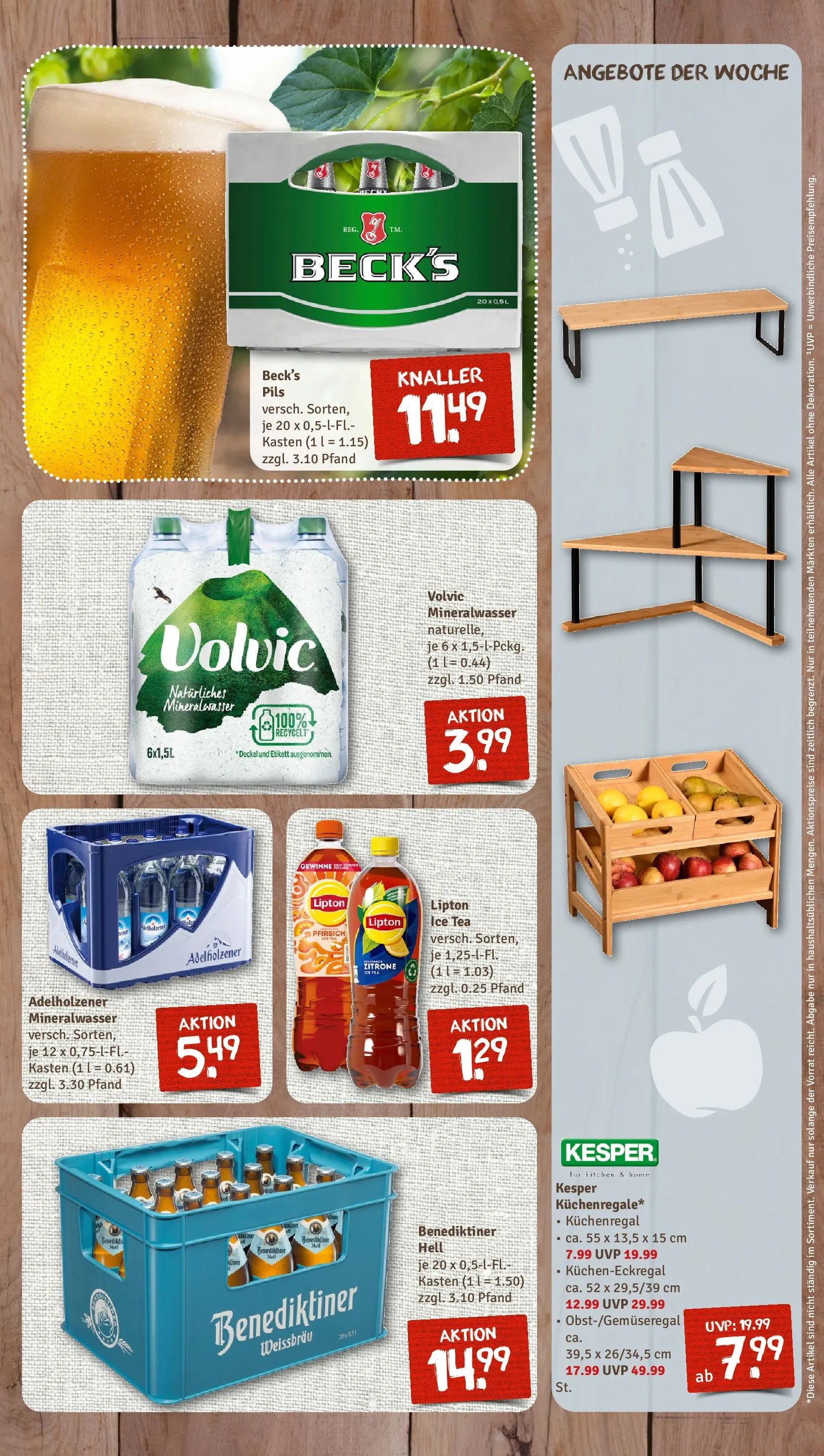 REWE Prospekt ab 05.04.2026 zum Blättern » Angebote | Seite: 7 | Produkte: Pils, Adelholzener, Mineralwasser, Volvic