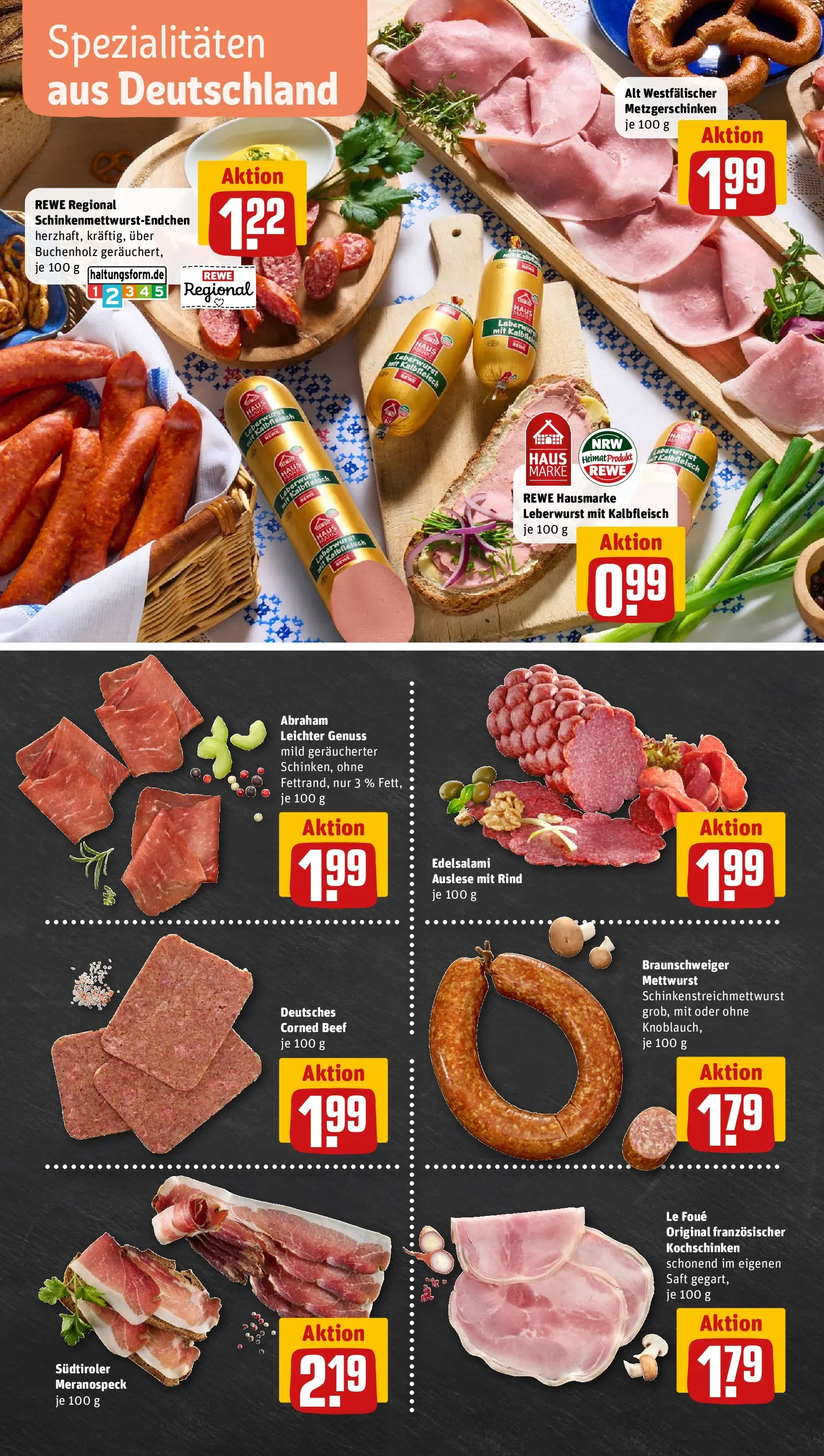 REWE Prospekt ab 05.04.2026 zum Blättern » Angebote | Seite: 8 | Produkte: Salami, Saft