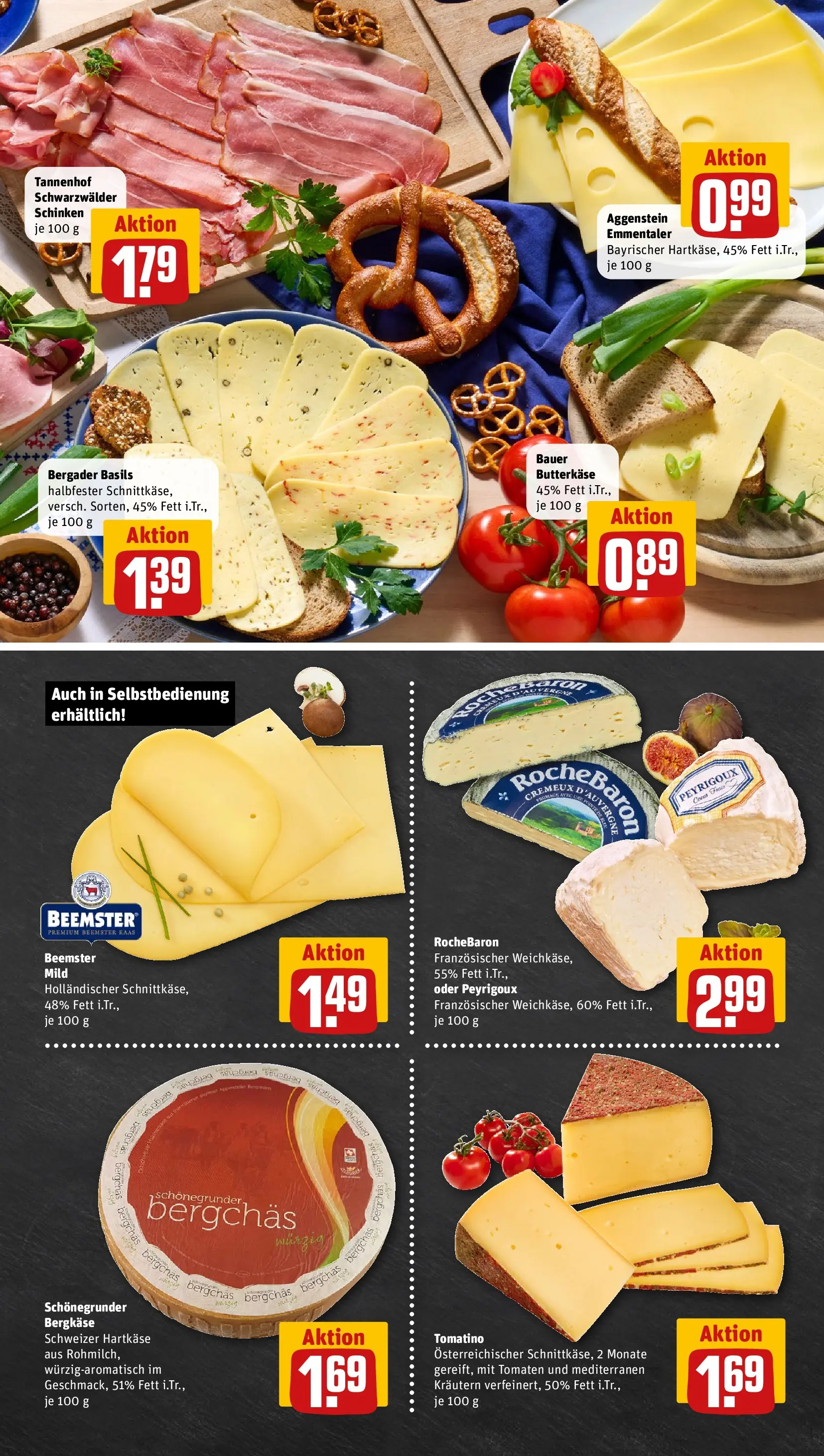 REWE Prospekt ab 05.04.2026 zum Blättern » Angebote | Seite: 9 | Produkte: Butter, Tomaten, Schinken