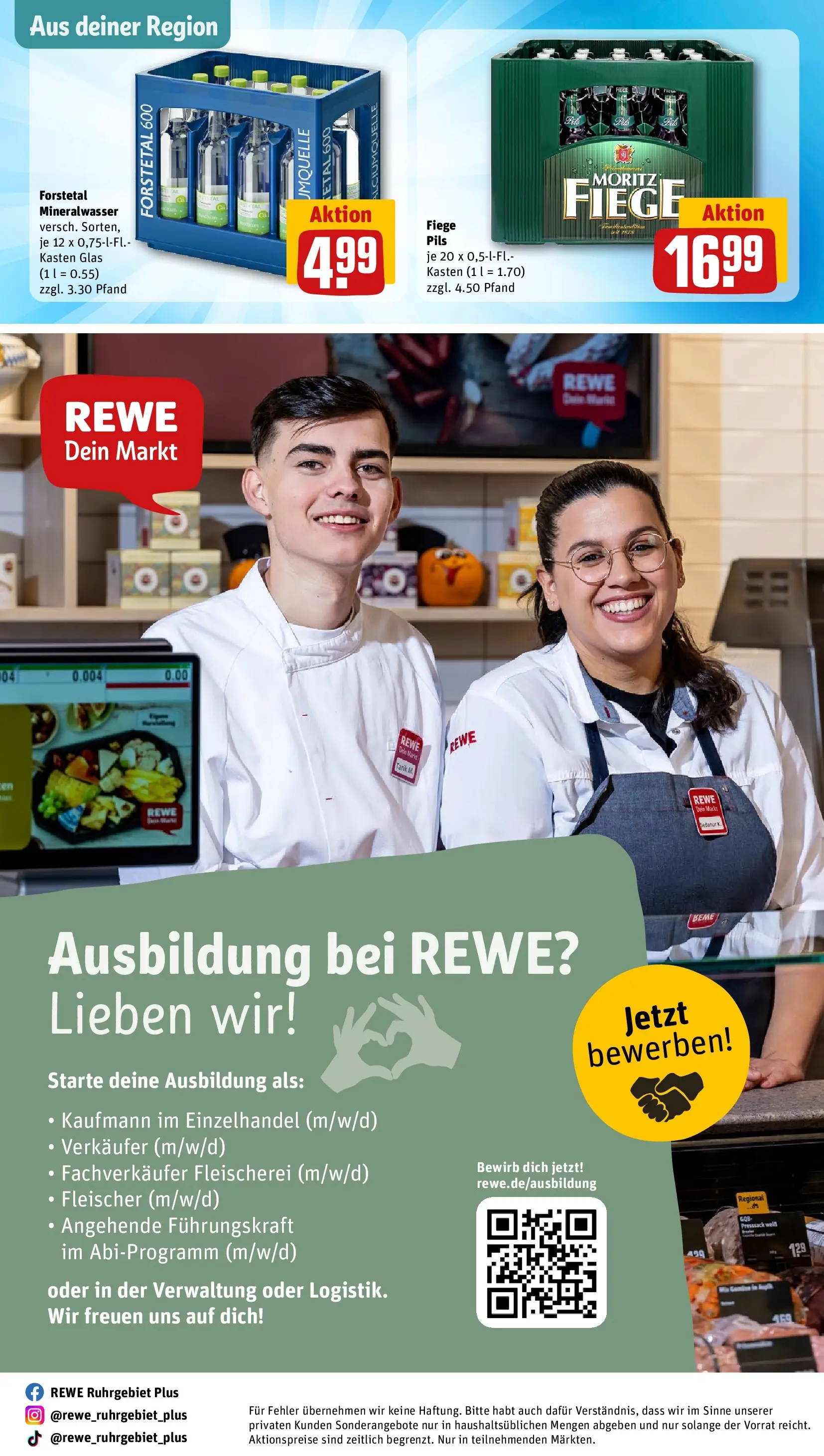 REWE Prospekt ab 05.04.2026 zum Blättern » Angebote | Seite: 25 | Produkte: Pils, Mineralwasser