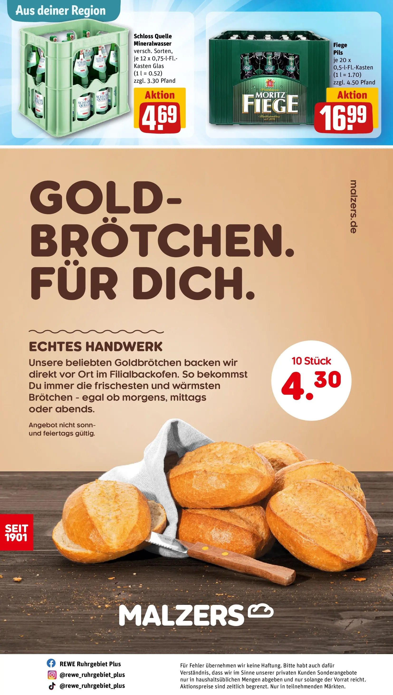 REWE Prospekt ab 05.04.2026 zum Blättern » Angebote | Seite: 25 | Produkte: Pils, Mineralwasser