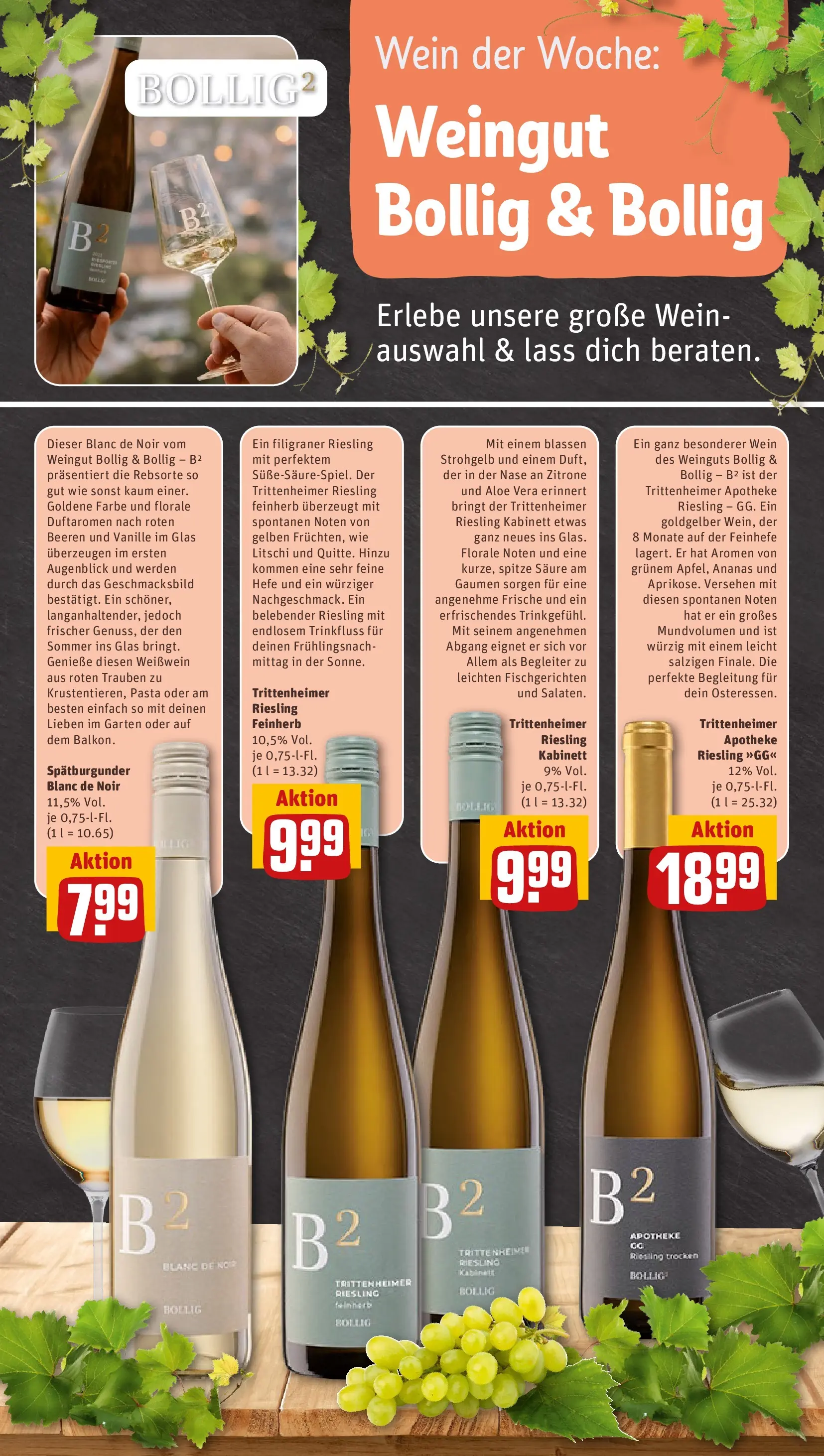 REWE Prospekt ab 05.04.2026 zum Blättern » Angebote | Seite: 27 | Produkte: Trauben, Weißwein, Zitrone, Pasta