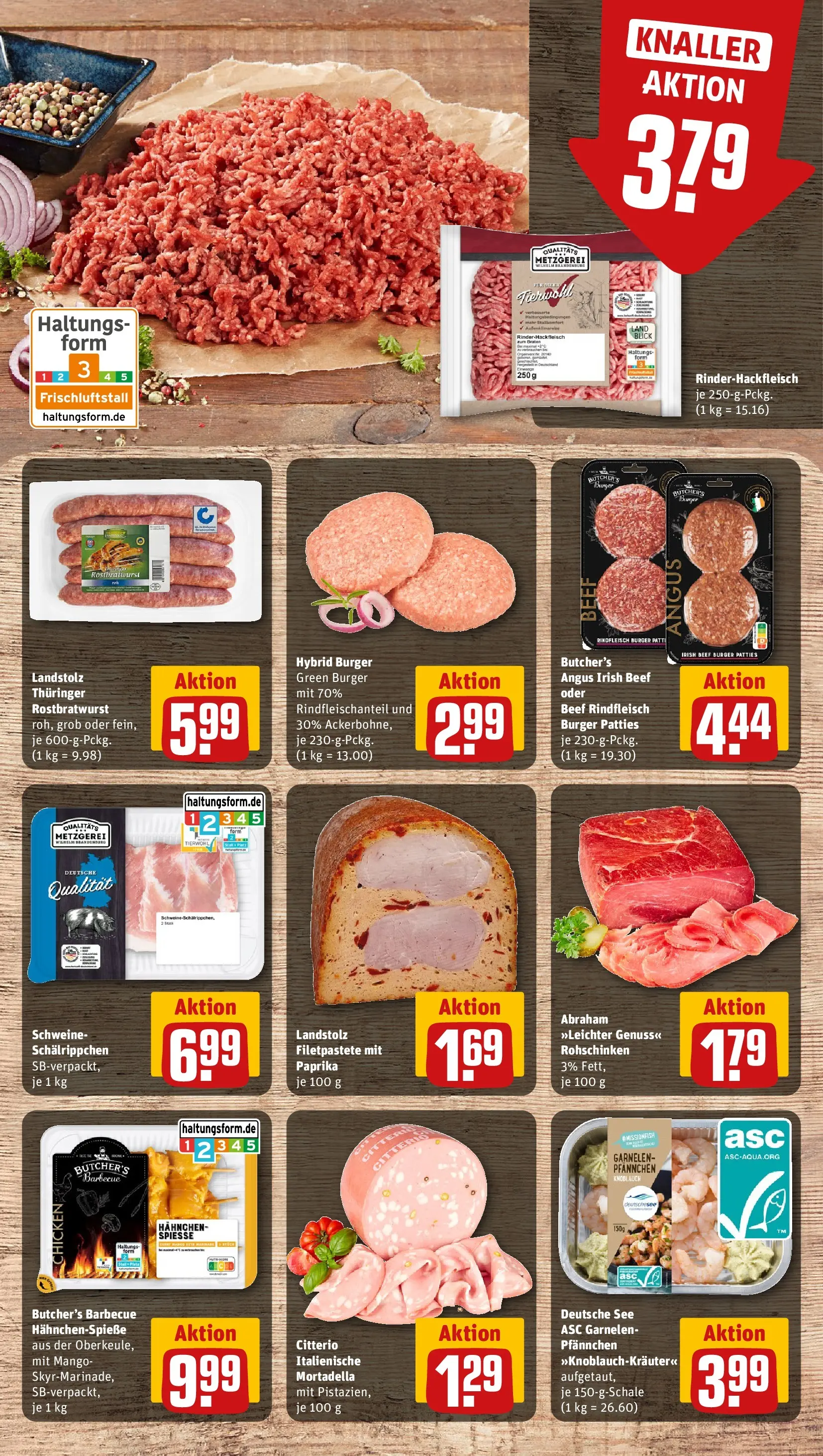 REWE Prospekt ab 05.04.2026 zum Blättern » Angebote | Seite: 8 | Produkte: Hahnchen, Spieße, Paprika, Hackfleisch