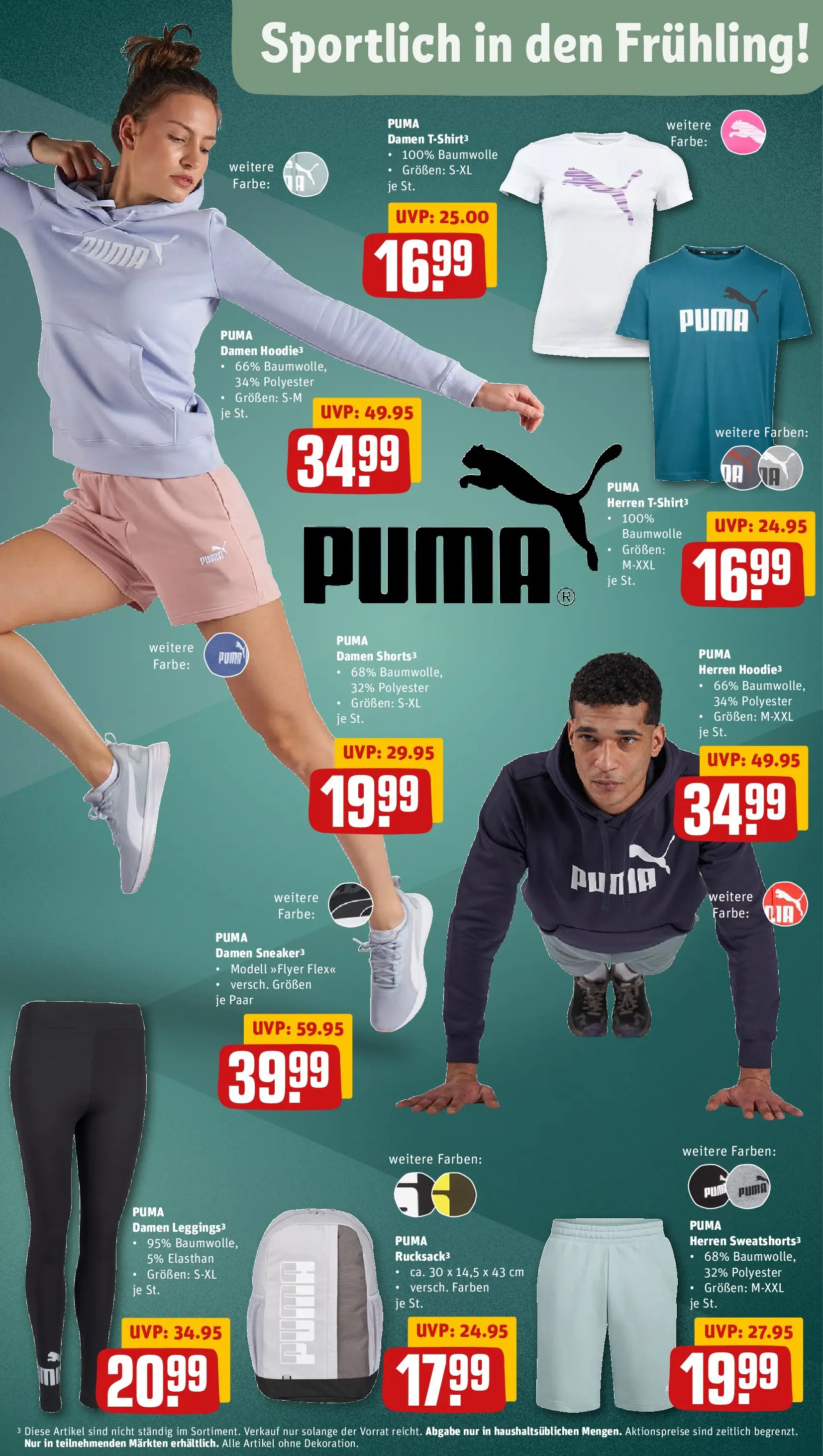 REWE Prospekt ab 05.04.2026 zum Blättern » Angebote | Seite: 29 | Produkte: T-Shirt, Sweatshorts, Hoodie, Leggings