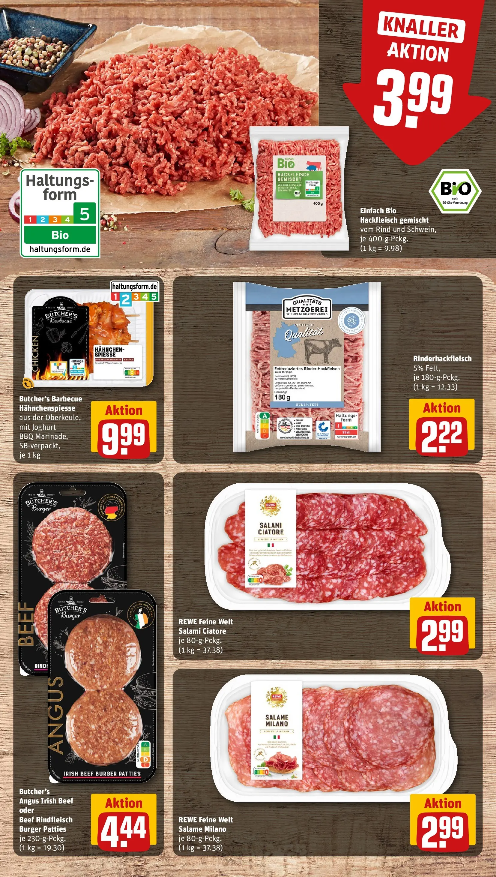 REWE Prospekt ab 05.04.2026 zum Blättern » Angebote | Seite: 8 | Produkte: Joghurt, Spieße, Rindfleisch, Hackfleisch