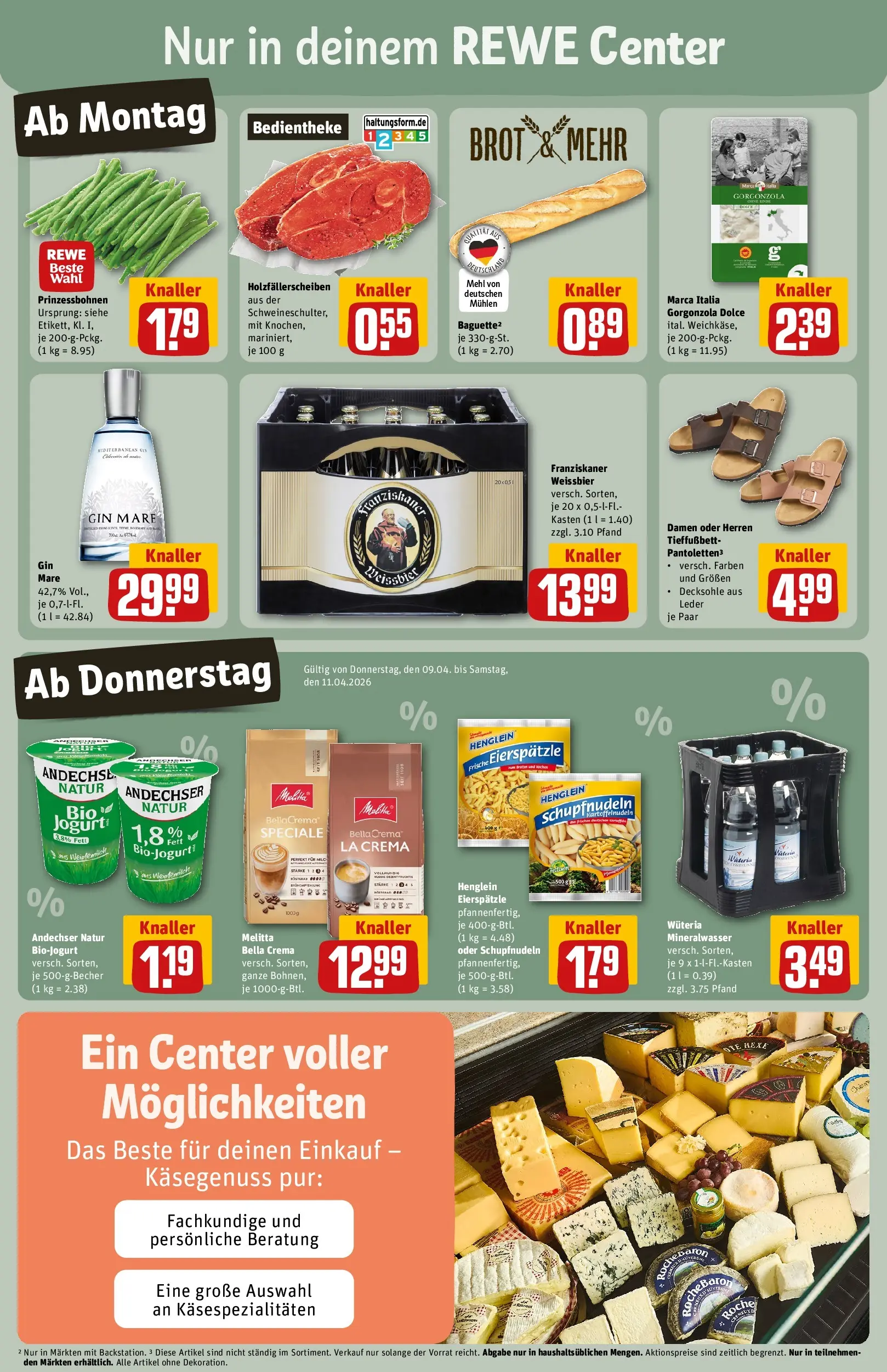 REWE Prospekt ab 05.04.2026 zum Blättern » Angebote | Seite: 3 | Produkte: Melitta, Mehl, Mineralwasser, Gin