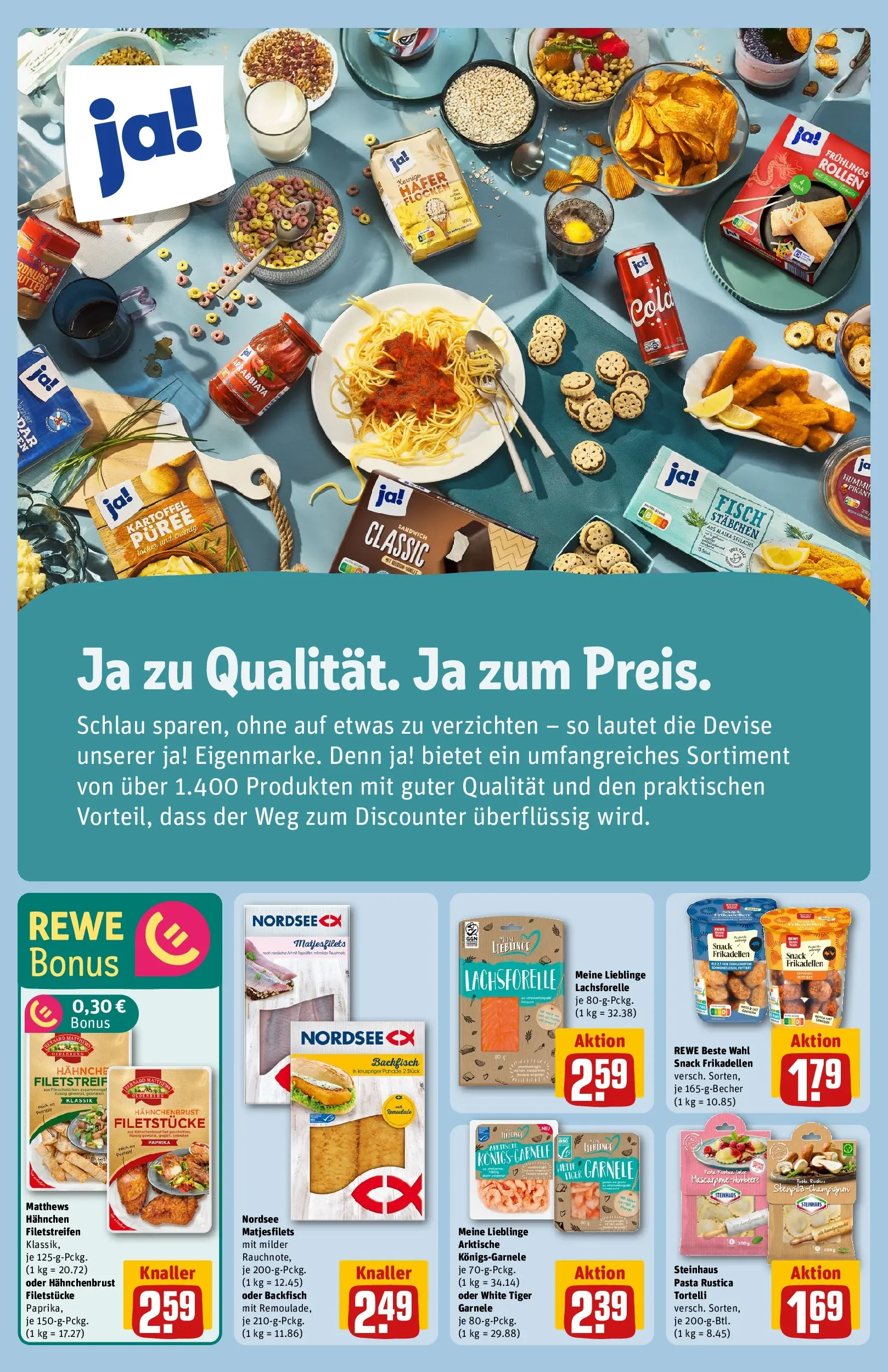 REWE Prospekt ab 05.04.2026 zum Blättern » Angebote | Seite: 12 | Produkte: Fisch, Paprika, Flocken, Hahnchenbrust