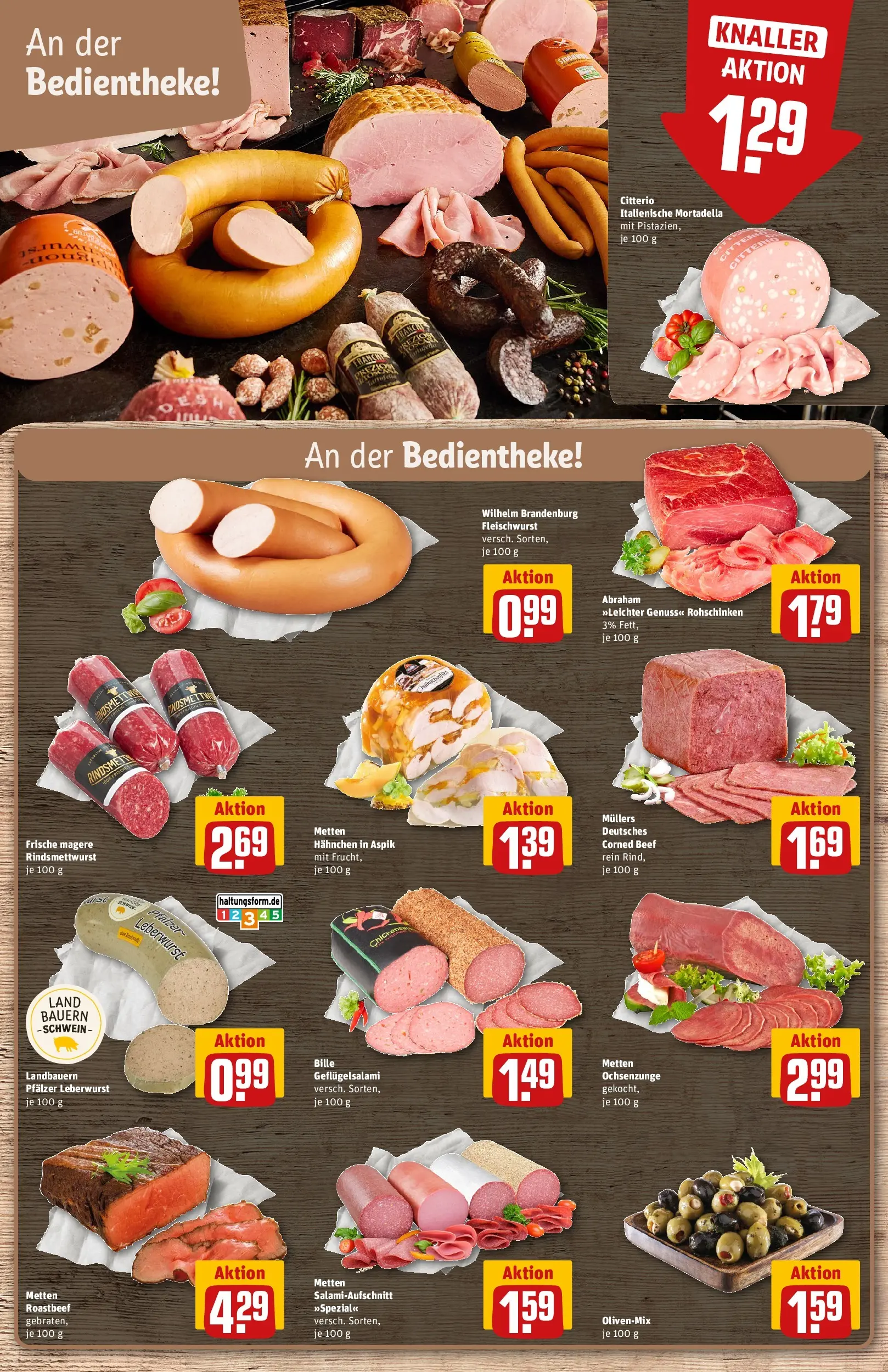 REWE Prospekt ab 05.04.2026 zum Blättern » Angebote | Seite: 10 | Produkte: Hahnchen, Roastbeef, Salami