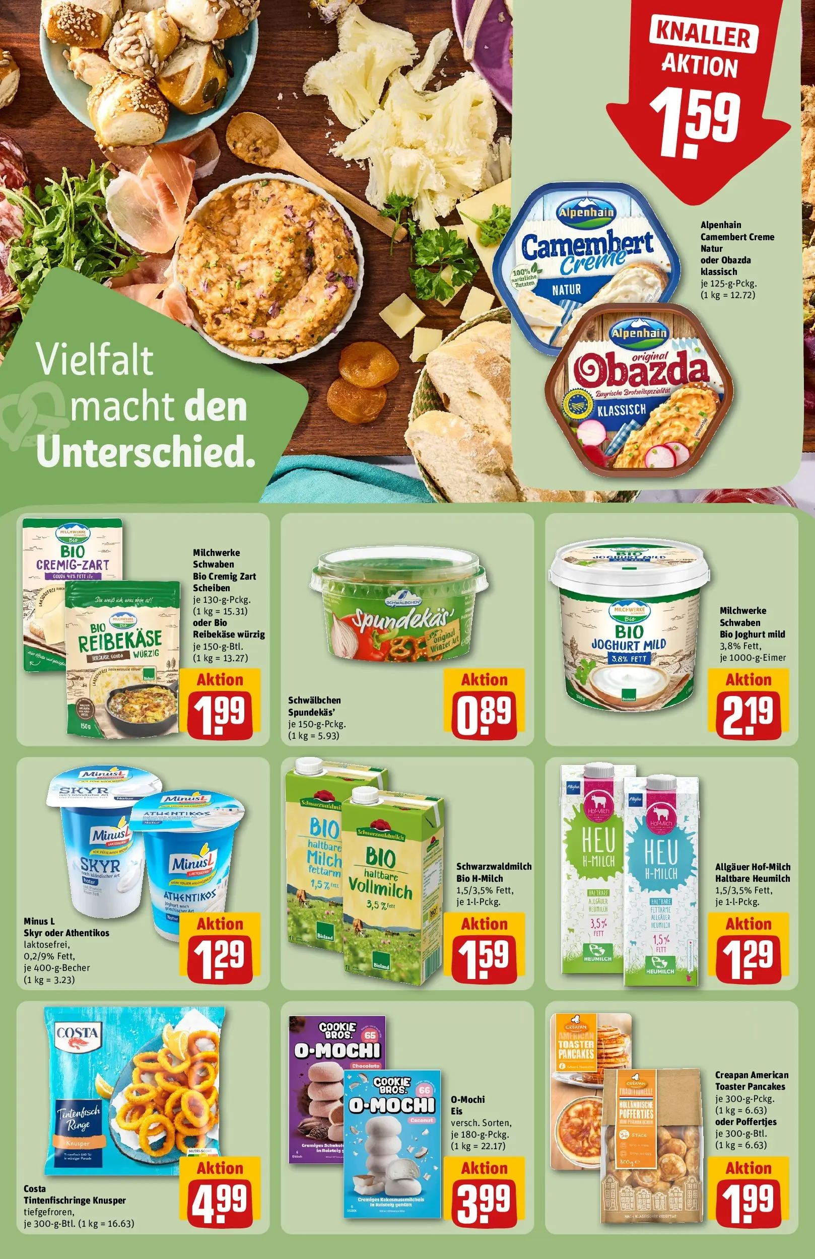 REWE Prospekt ab 05.04.2026 zum Blättern » Angebote | Seite: 17 | Produkte: Toaster, Gouda, Creme, Eis