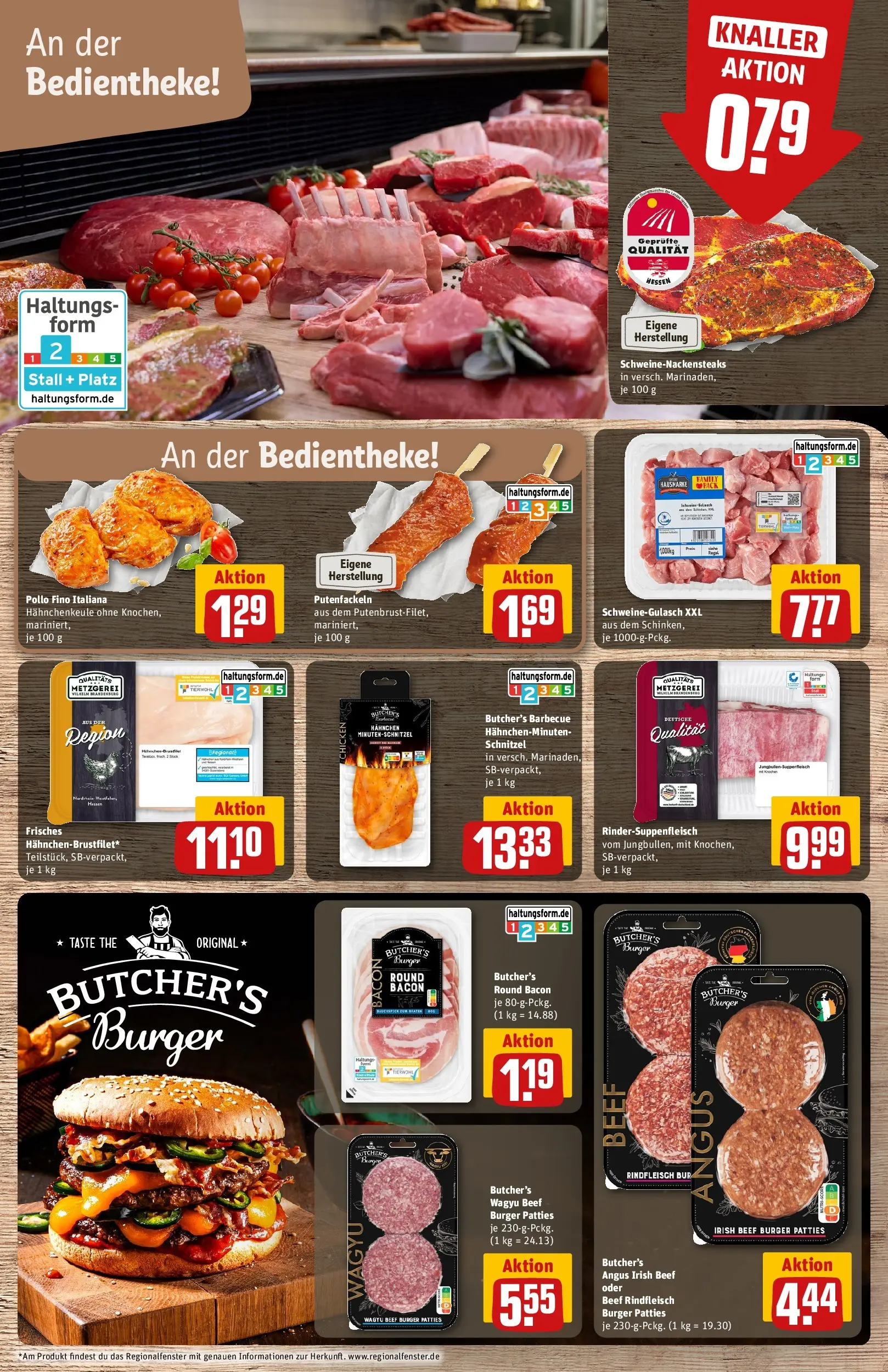 REWE Prospekt ab 05.04.2026 zum Blättern » Angebote | Seite: 8 | Produkte: Hahnchen, Burger, Schnitzel, Rindfleisch