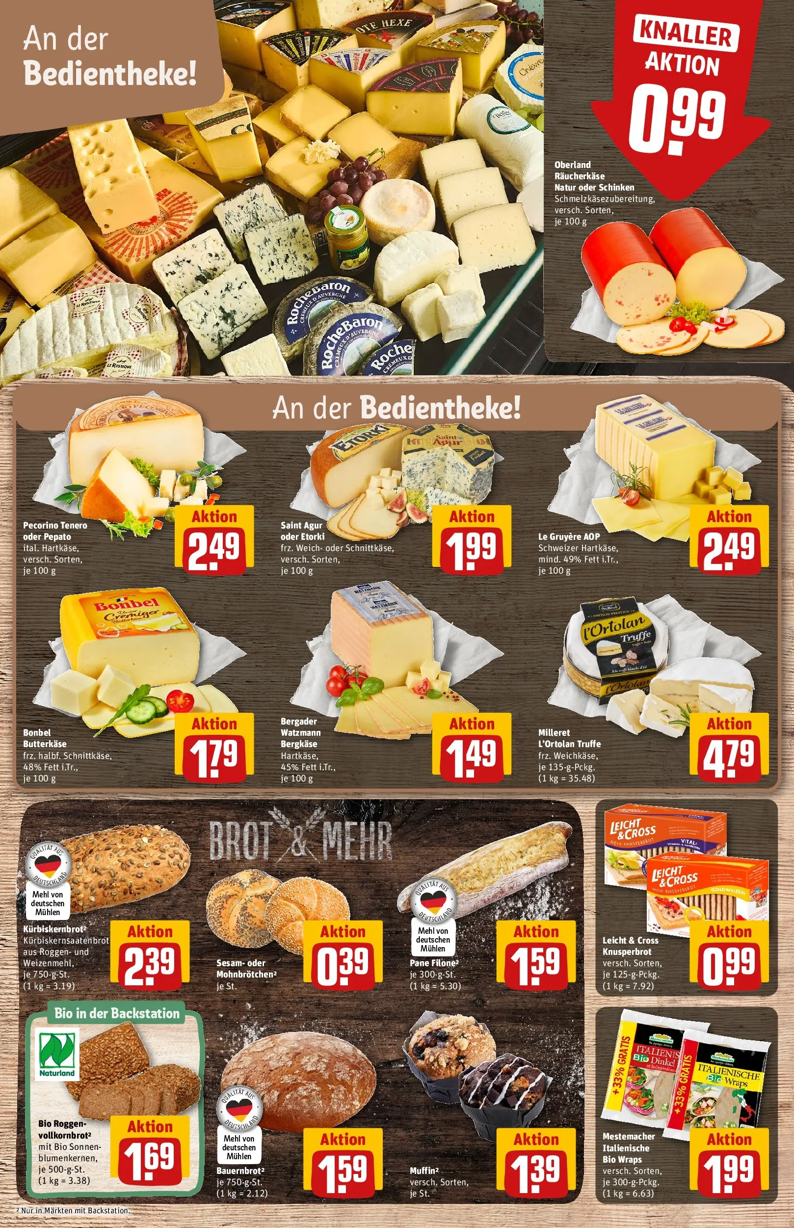 REWE Prospekt ab 05.04.2026 zum Blättern » Angebote | Seite: 11 | Produkte: Mehl, Pane, Brot, Schinken