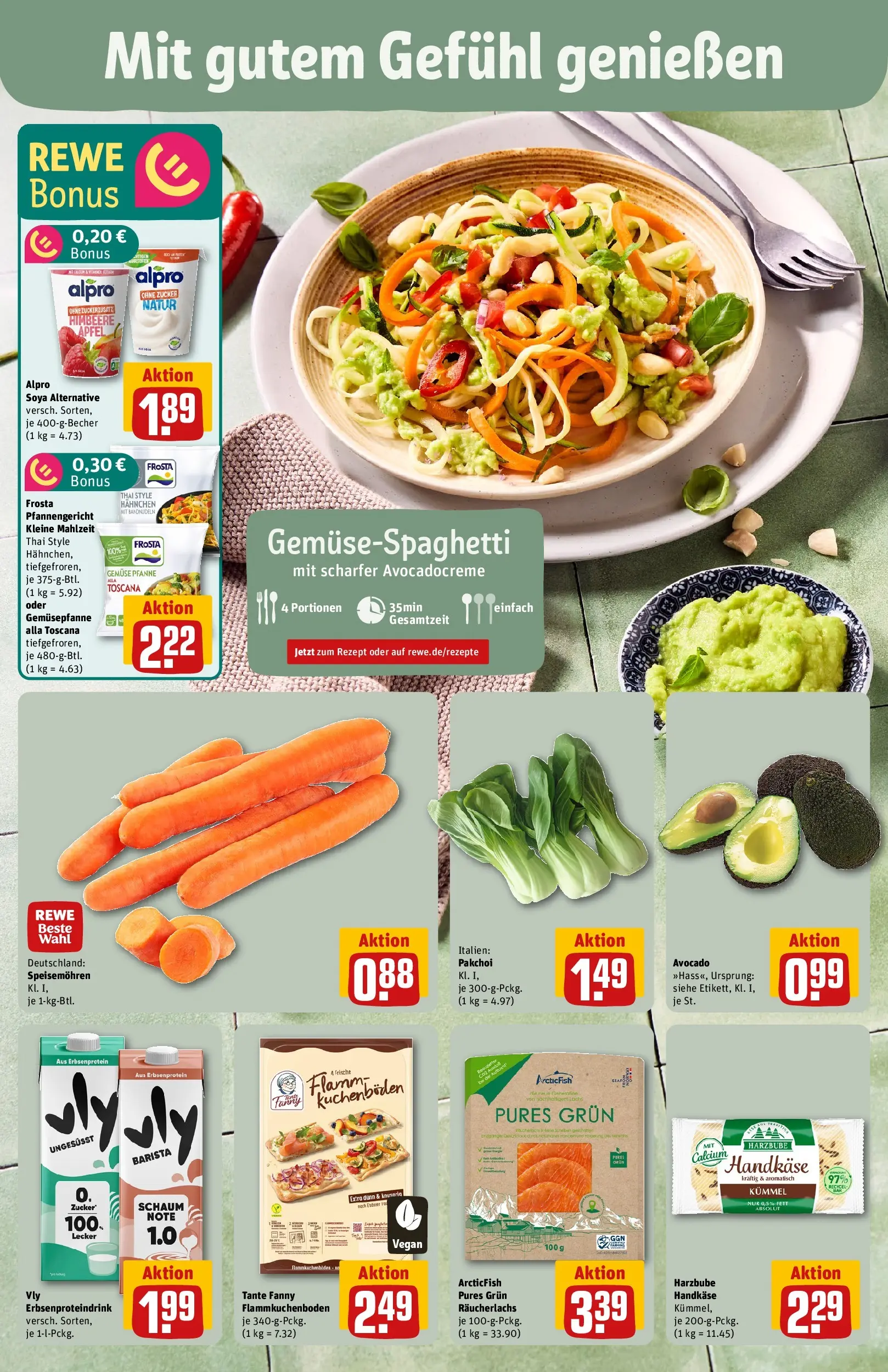 REWE Prospekt ab 05.04.2026 zum Blättern » Angebote | Seite: 4 | Produkte: Hahnchen, Frosta, Zucker, Himbeere