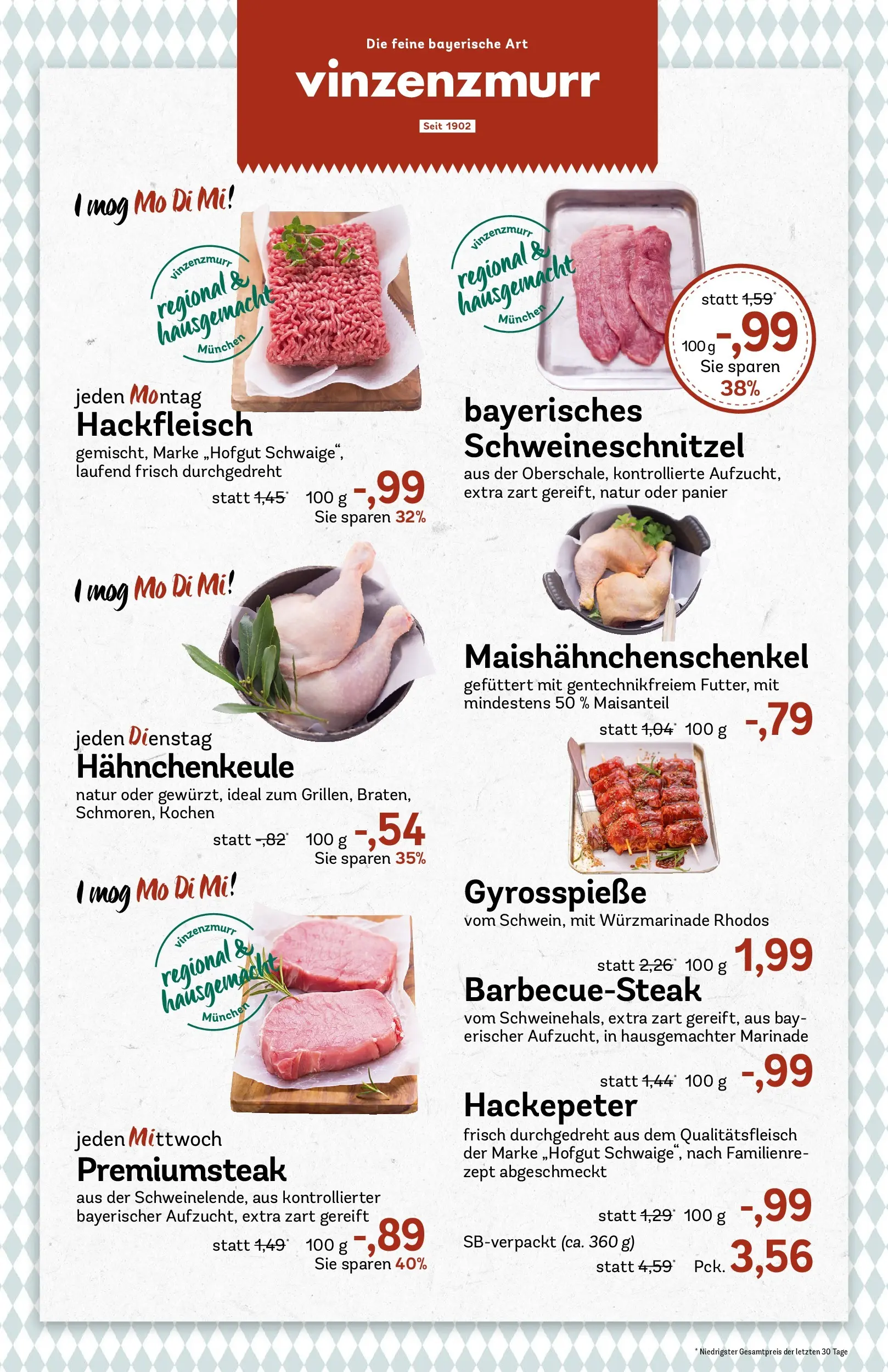 REWE Prospekt ab 05.04.2026 zum Blättern » Angebote | Seite: 8 | Produkte: Schnitzel, Gyros, Steak, Hackfleisch