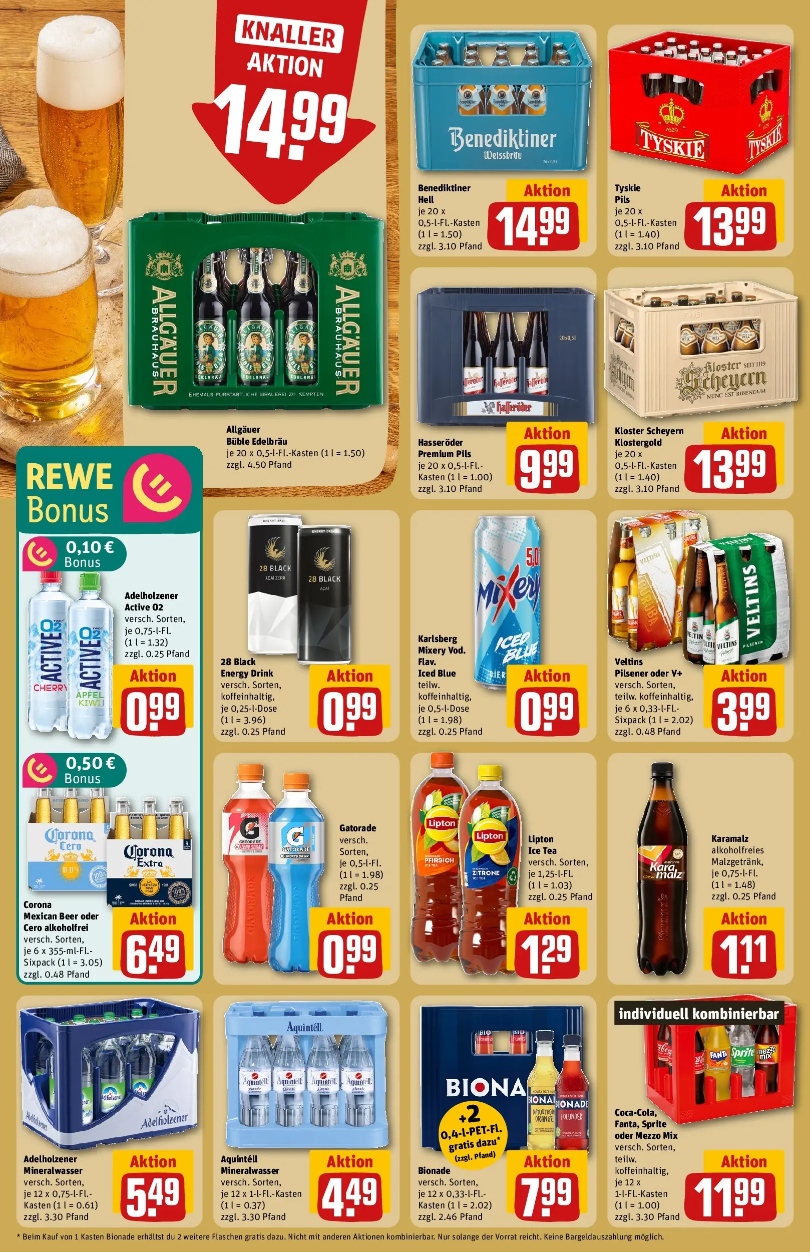 REWE Prospekt ab 05.04.2026 zum Blättern » Angebote | Seite: 16 | Produkte: Tyskie, Energy, Pils, Mixery